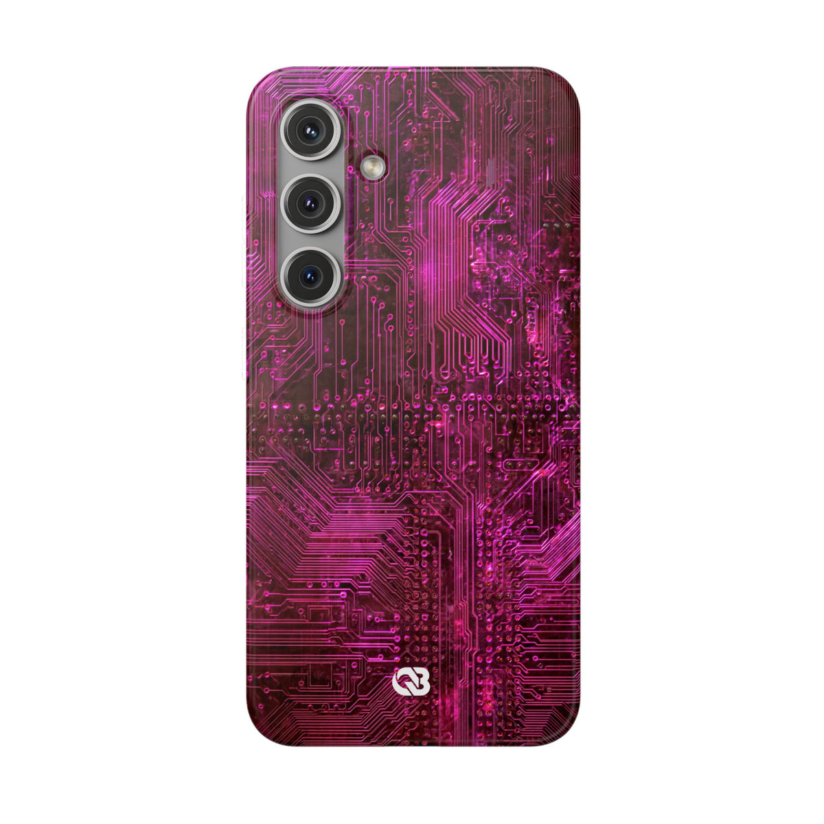 Magenta Circuit Trace · Lite Phone Case for Samsung · Pink