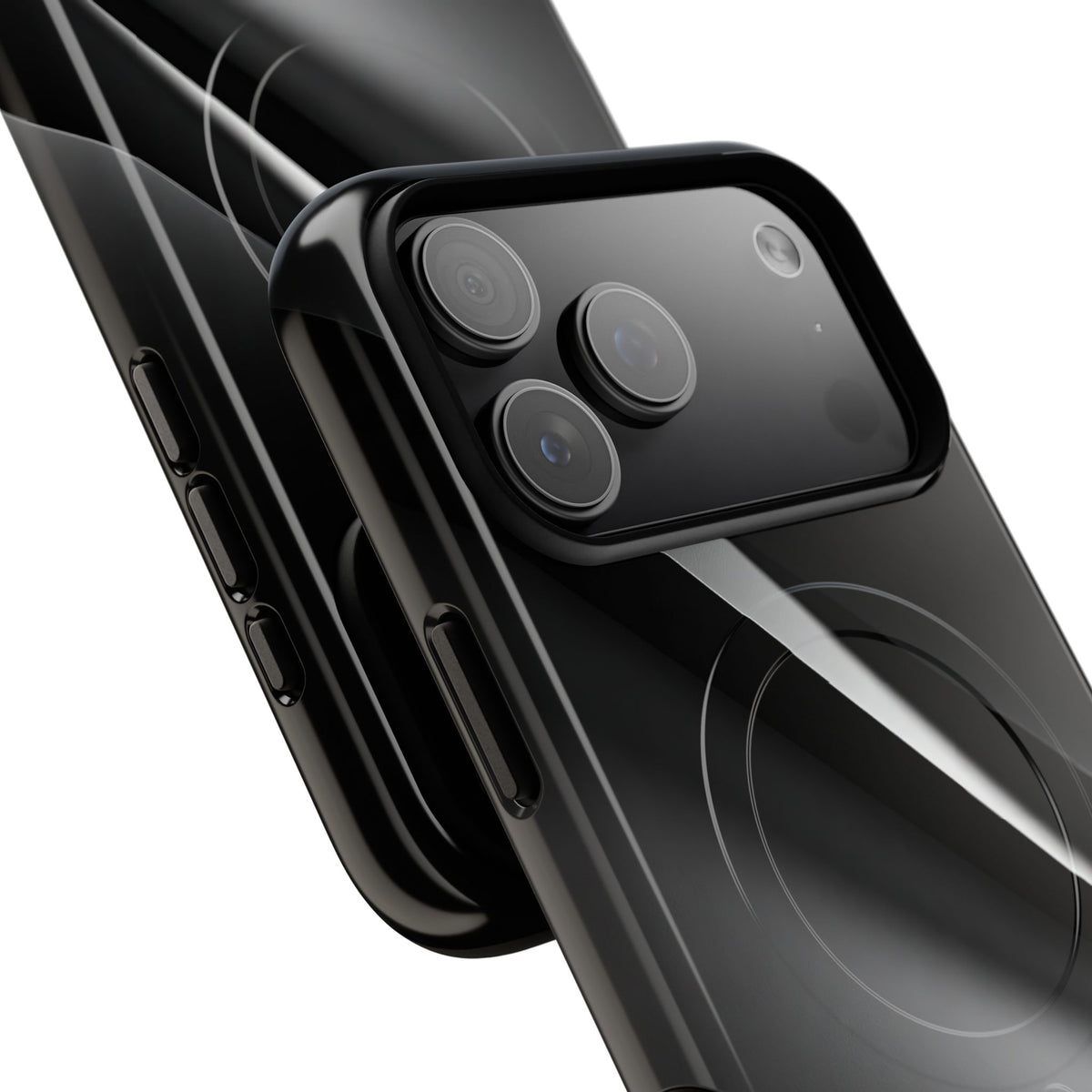 Obsidian Ridge · Tough 2.0 Magnetic Phone Case for iPhone · Black