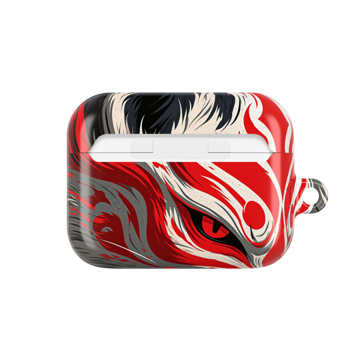 Crimson Kitsune Spirit · Hard Case for AirPods & AirPods Pro · Red