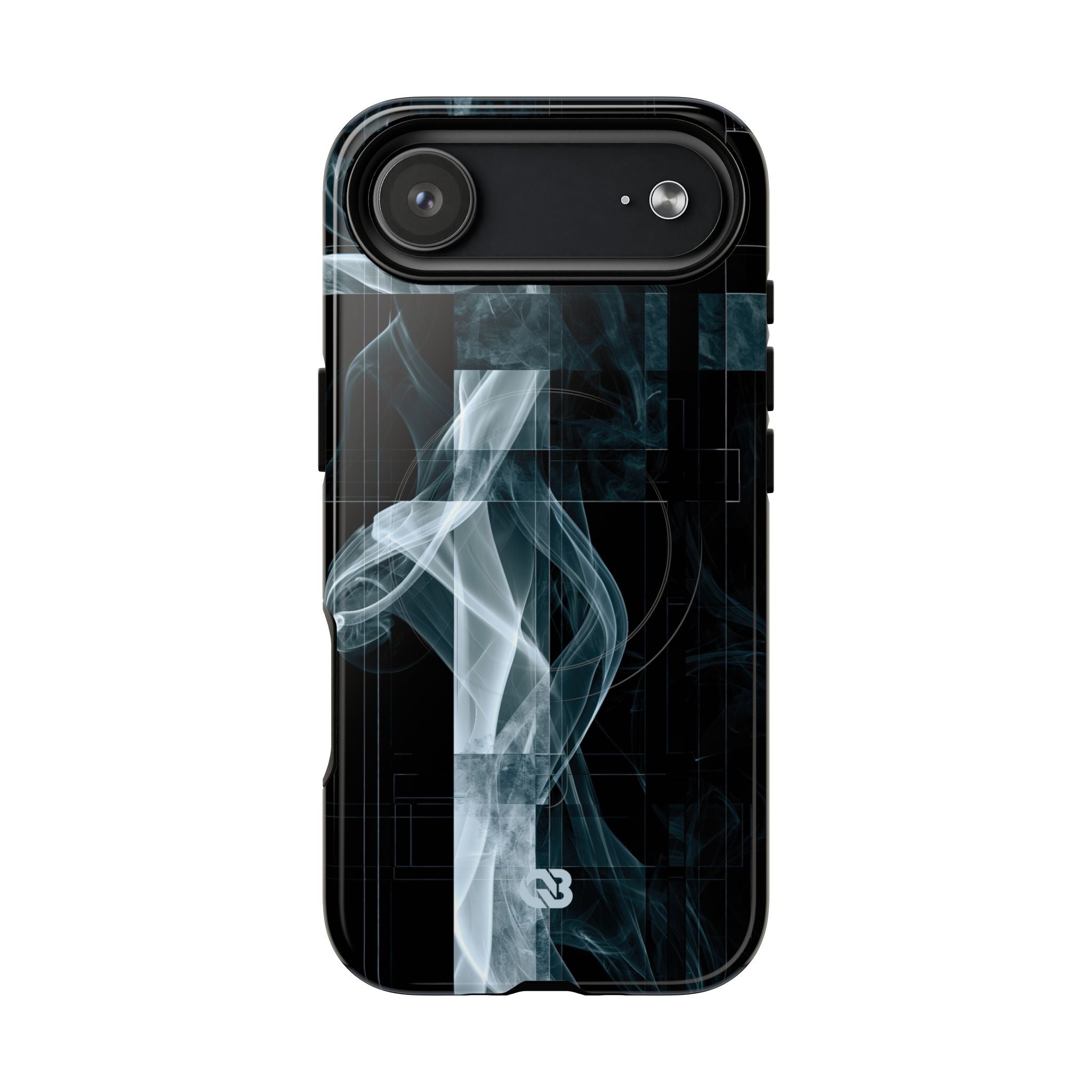 Black Tough 2.0 Magsafe Phone Case for iPhone - Arctic Vapor Grid
