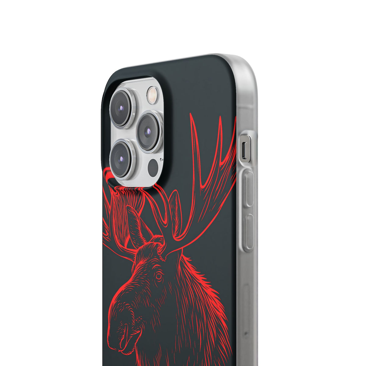 Nordic Elk · Lite Phone Case for iPhone · Black