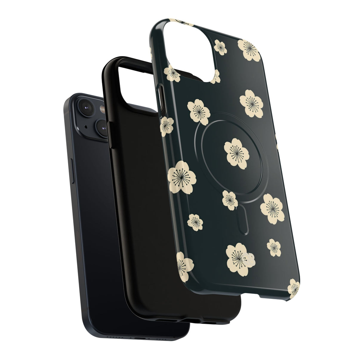Midnight Sakura Bloom · Tough 2.0 Magnetic Phone Case for iPhone · Black