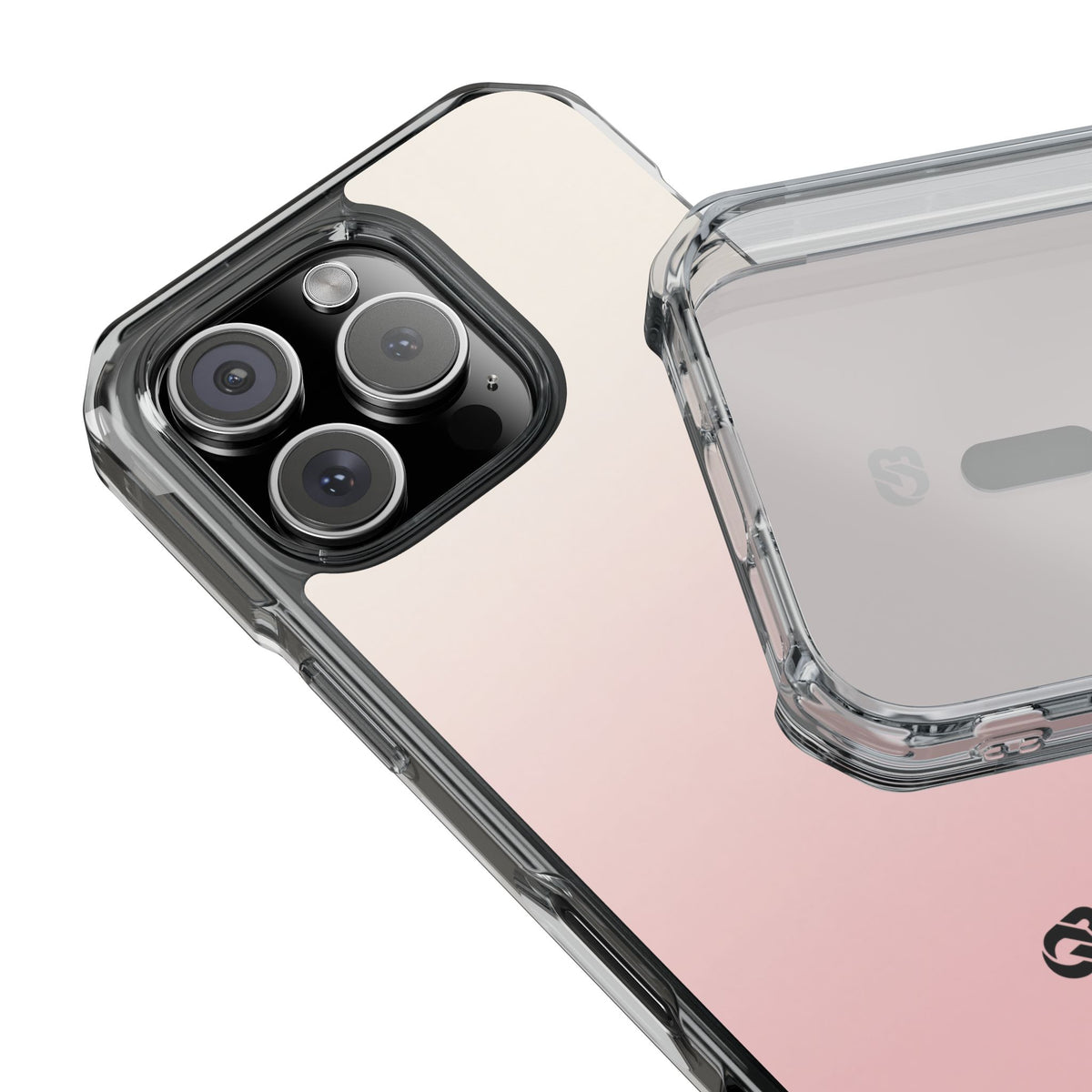 Blush Horizon · Clear Impact Magnetic Phone Case for iPhone · Pink