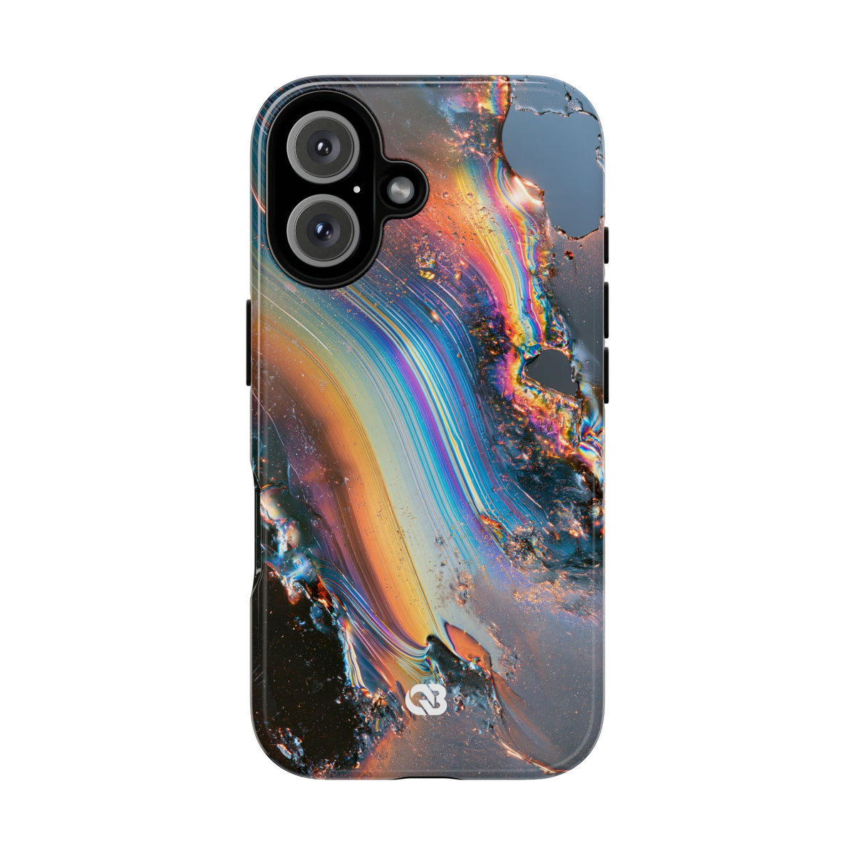 Prismatic Aura Flow · Tough Phone Case for iPhone · Blue