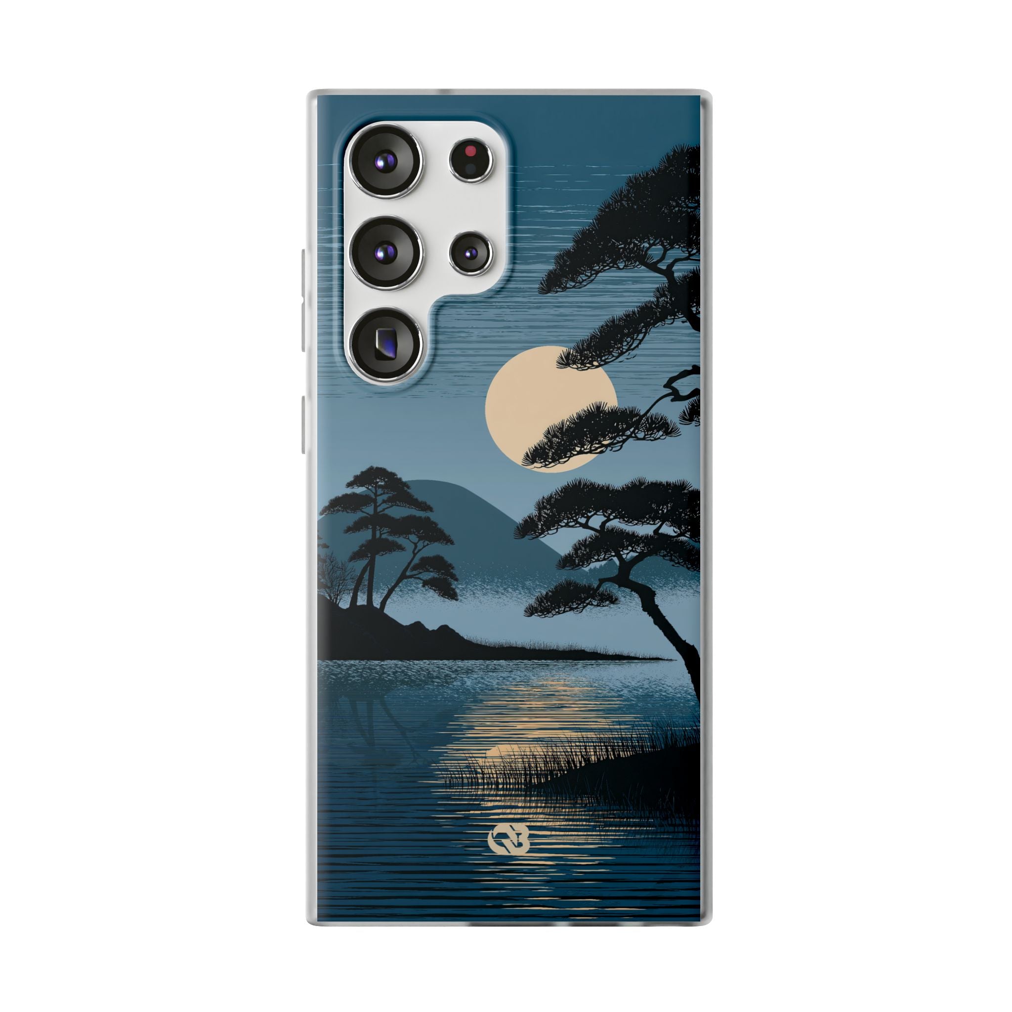 Blue Lite Phone Case for Samsung - Midnight Kyoto Pine