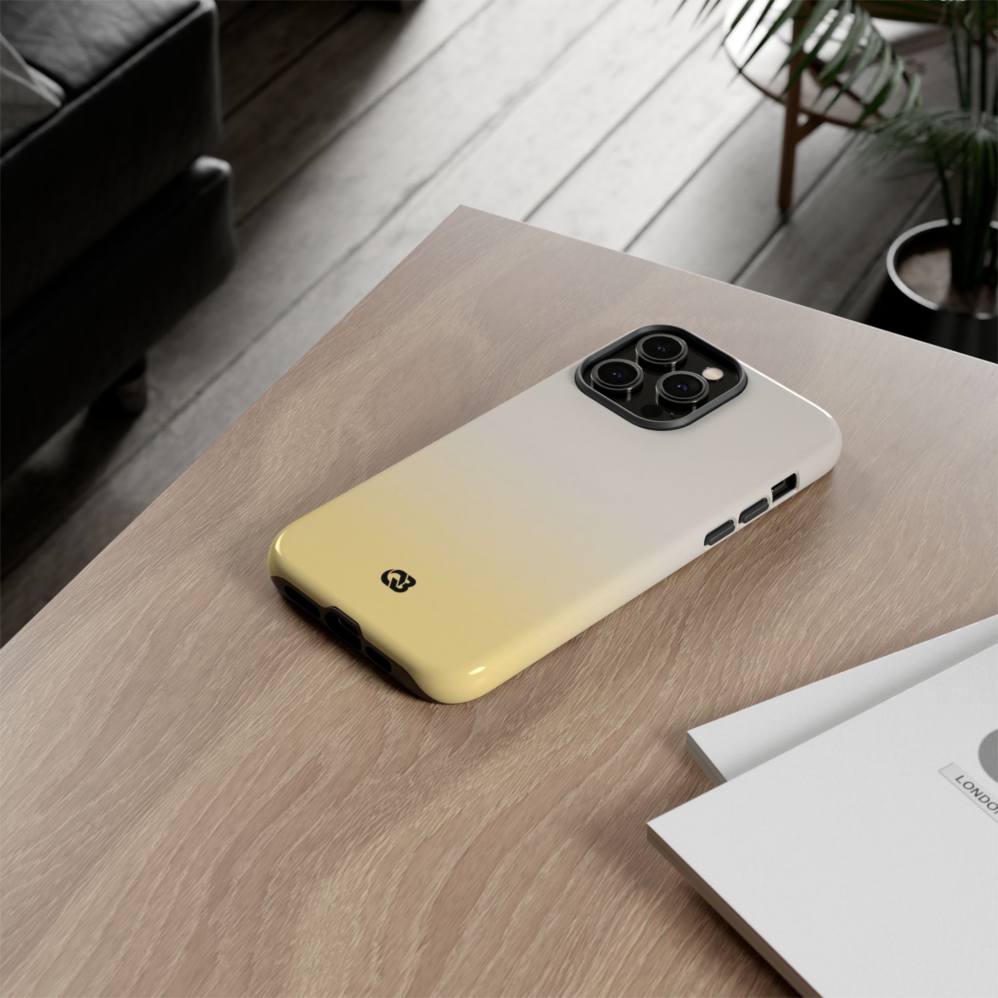 Yellow Tough Phone Case for iPhone - Bleached Citron Haze