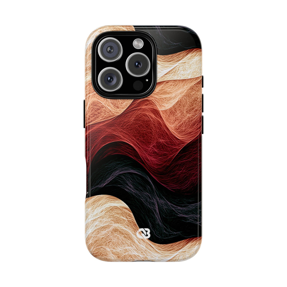 Ember Wave Dispersion · Tough Phone Case for iPhone · Red