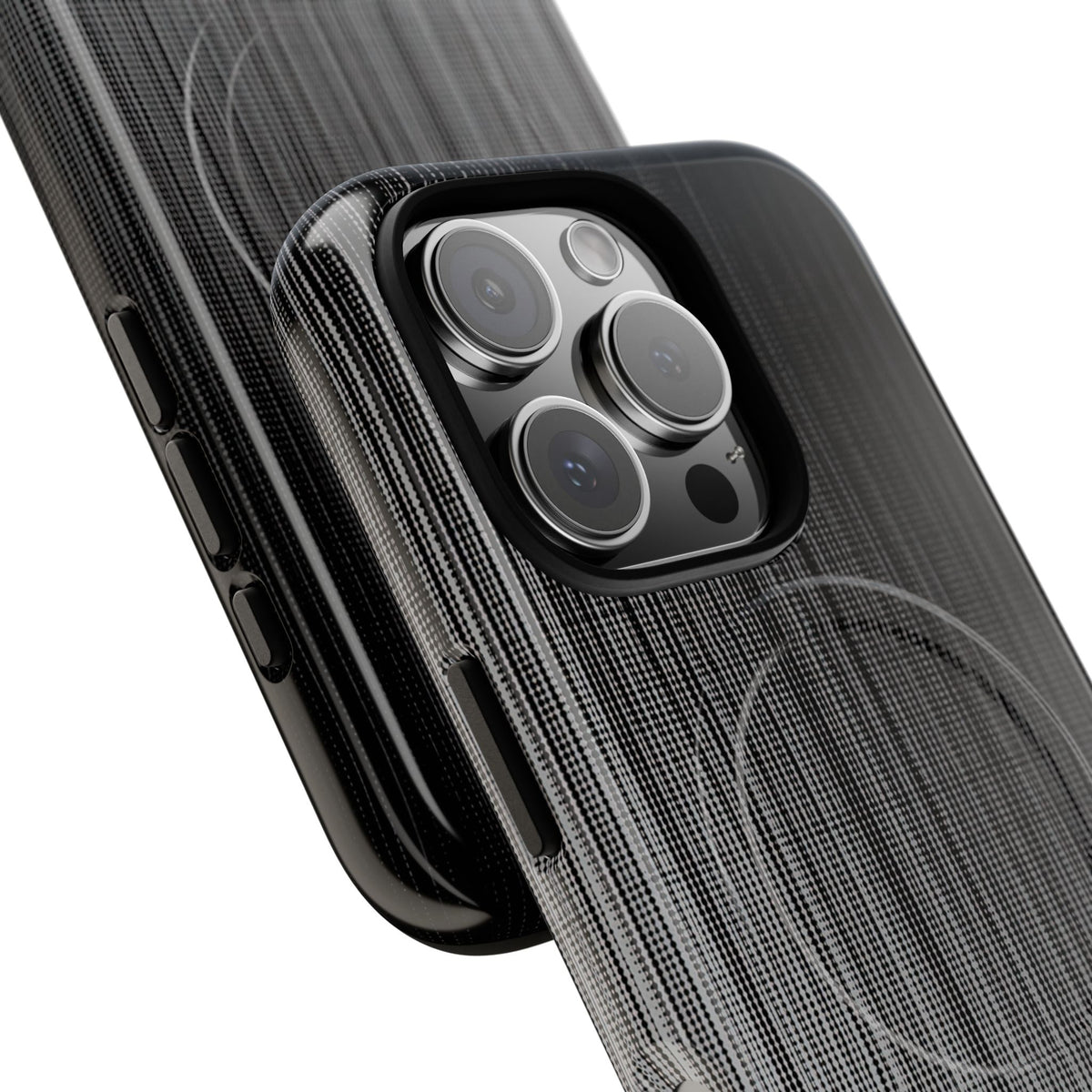 Grey Tough 2.0 Magsafe Phone Case for iPhone - Static Vertical Dither
