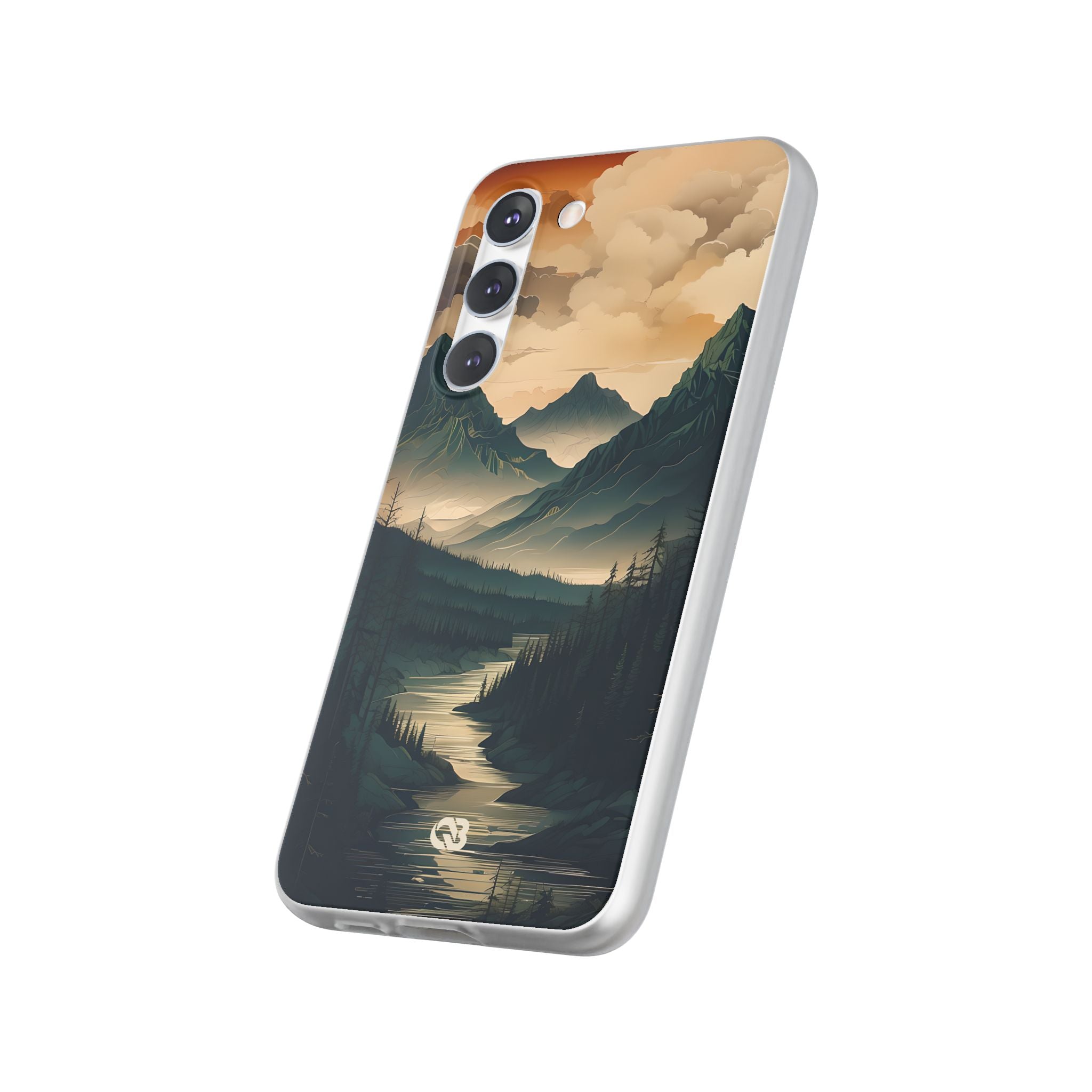 Summit River Dusk · Soft Phone Case for Samsung
