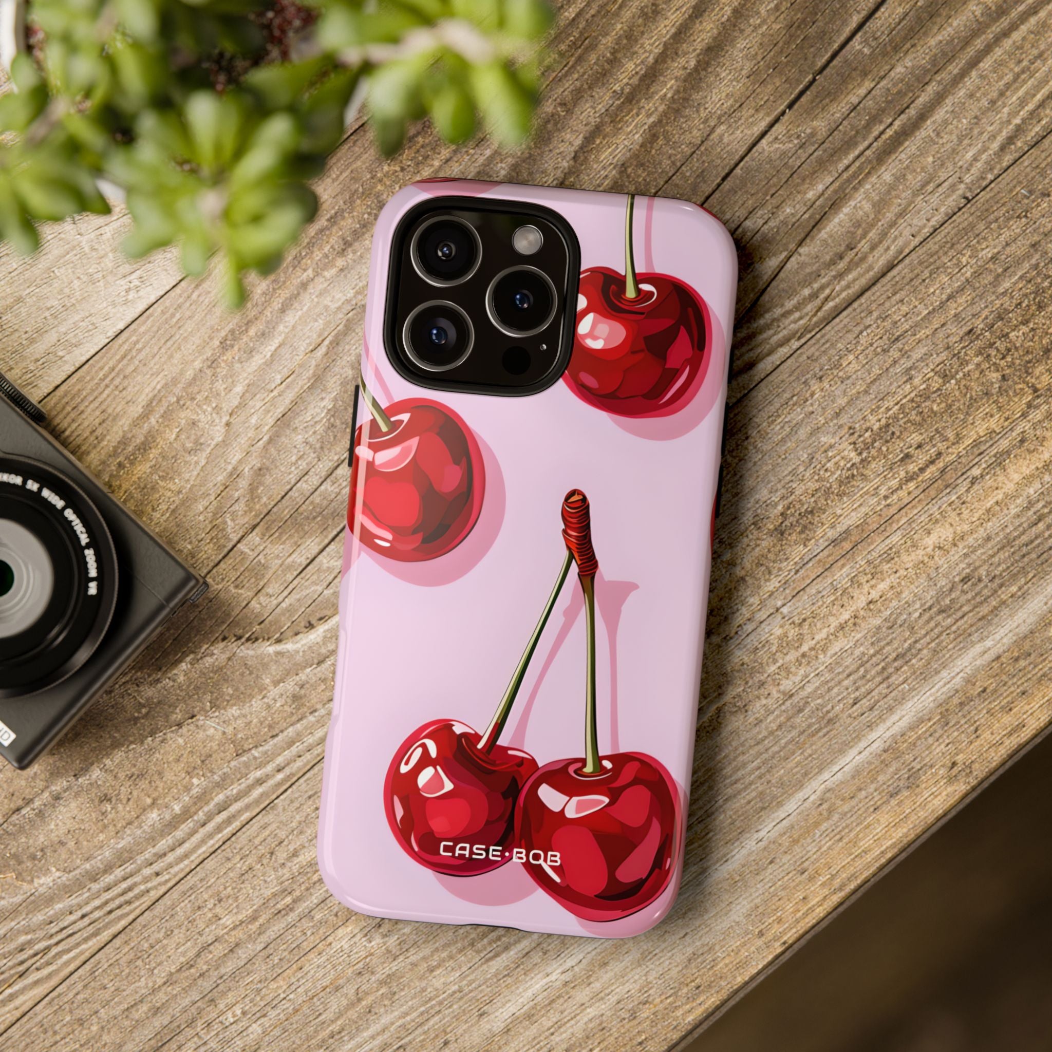Glossy Cherry Burst iPhone 16 Pro Max Case - Tough - CASE•BOB