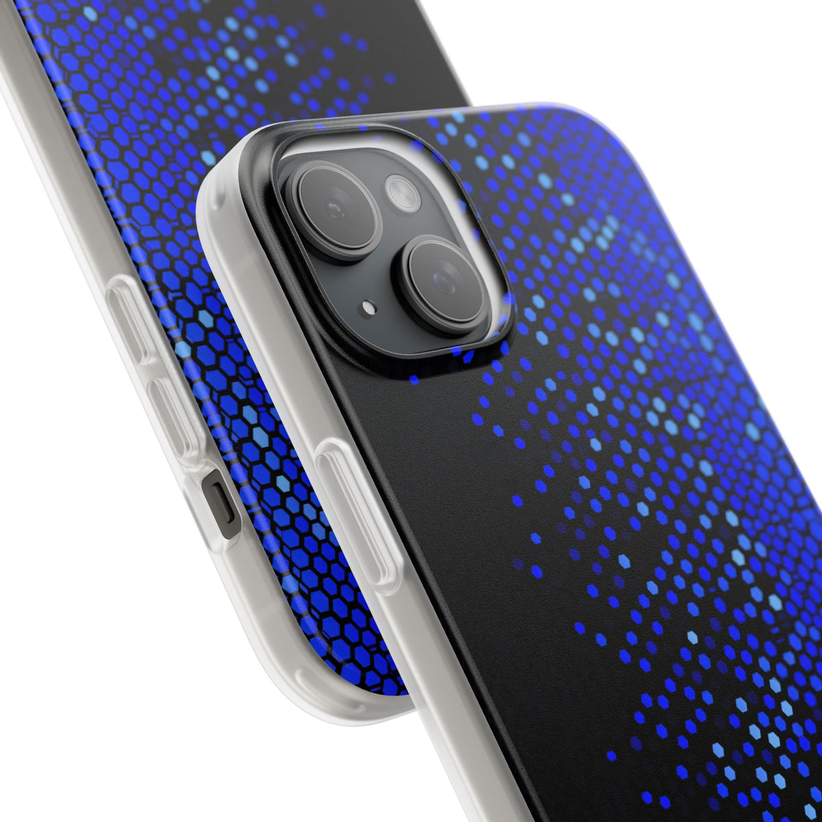 Cobalt Hex Dispersion · Lite Phone Case for iPhone · Blue