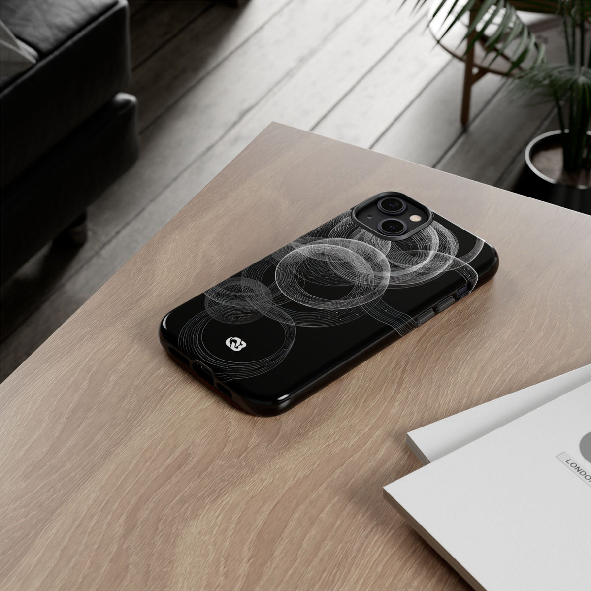 Orbital Resonance · Tough Phone Case for iPhone · Black