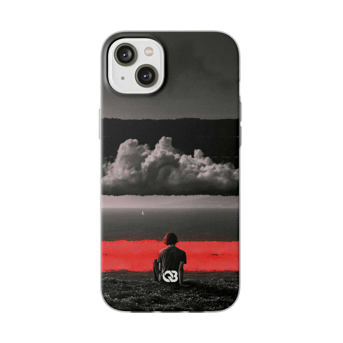 Crimson Horizon · Lite Phone Case for iPhone · Black