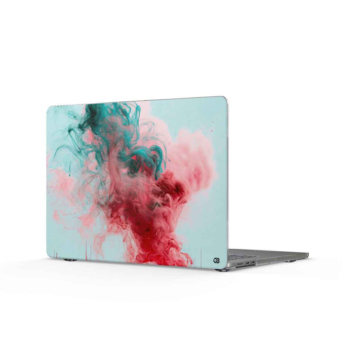Sonic Bloom · Clear Hard Case for MacBook · Red
