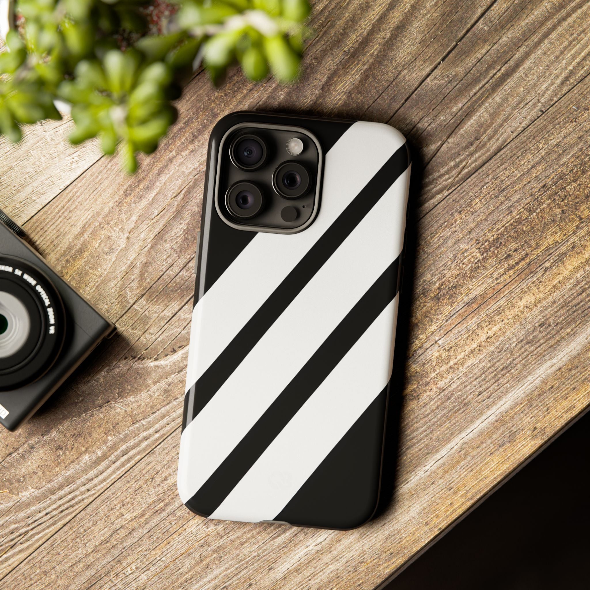 Obsidian White Bars · Tough Telefoncover for iPhone
