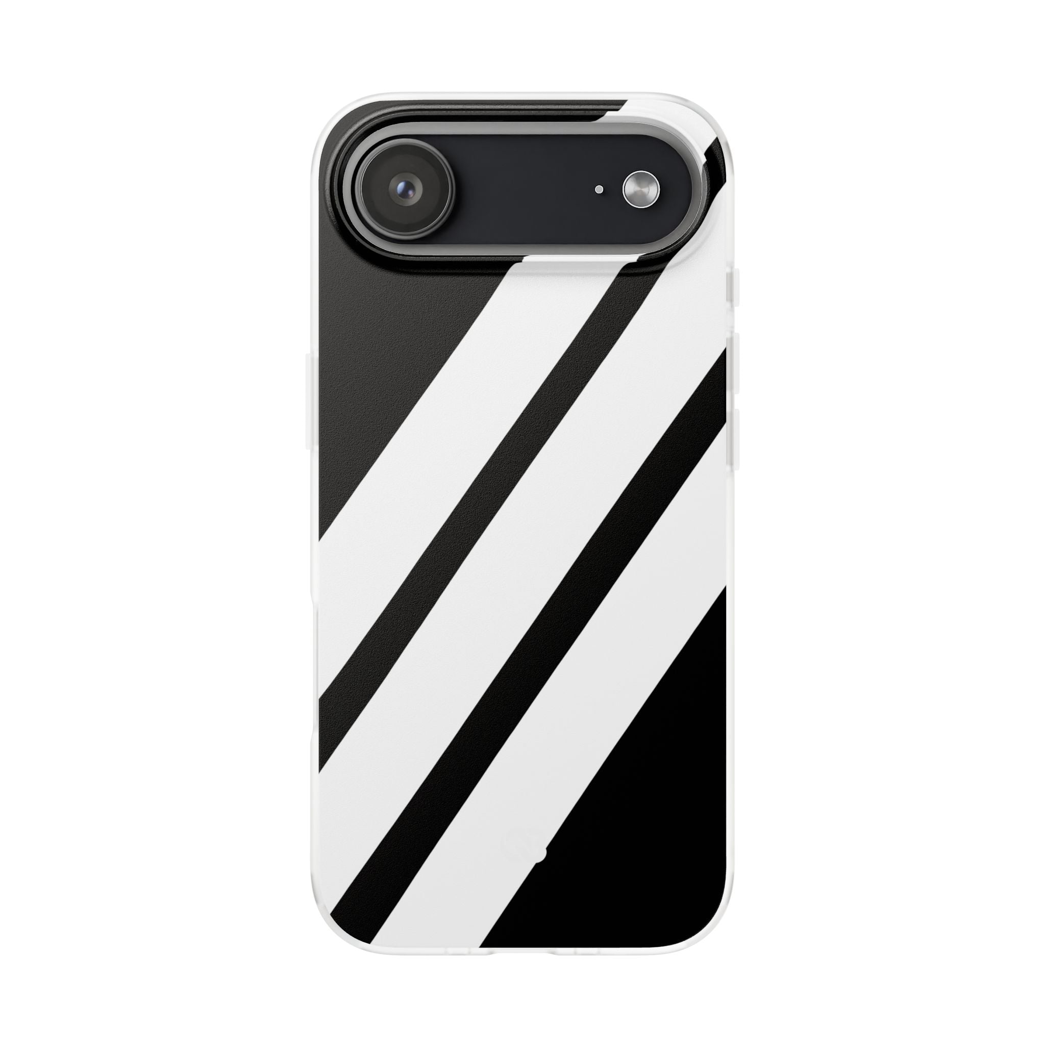 Obsidian White Bars · Soft Handyhülle für iPhone