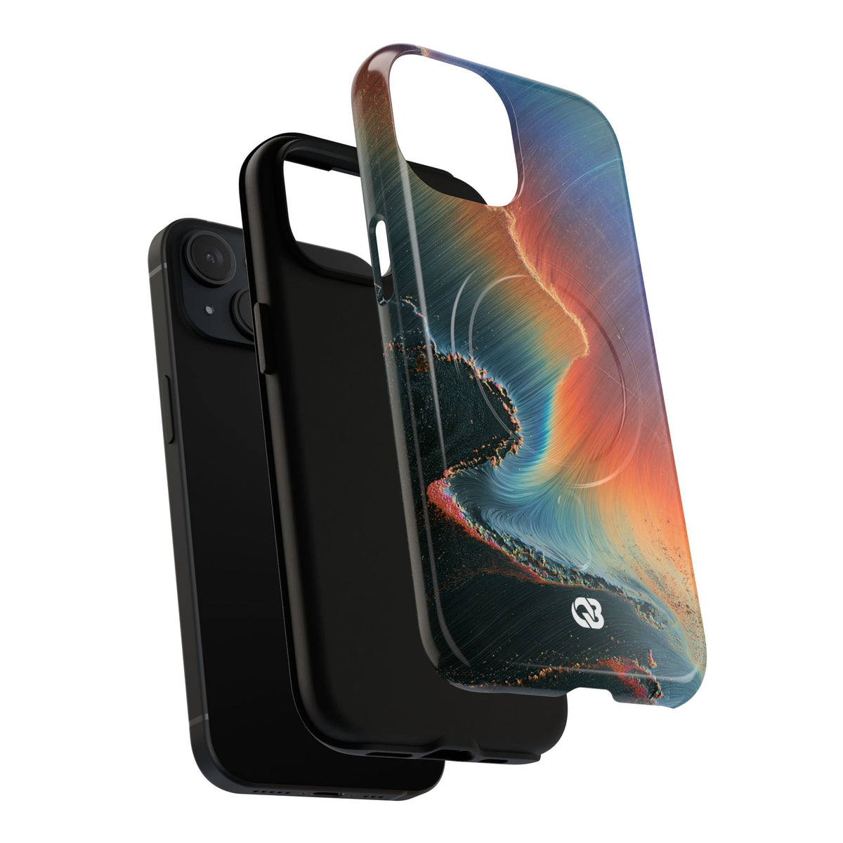 Prismatic Aura Shift · Tough 2.0 Magnetic Phone Case for iPhone · Blue