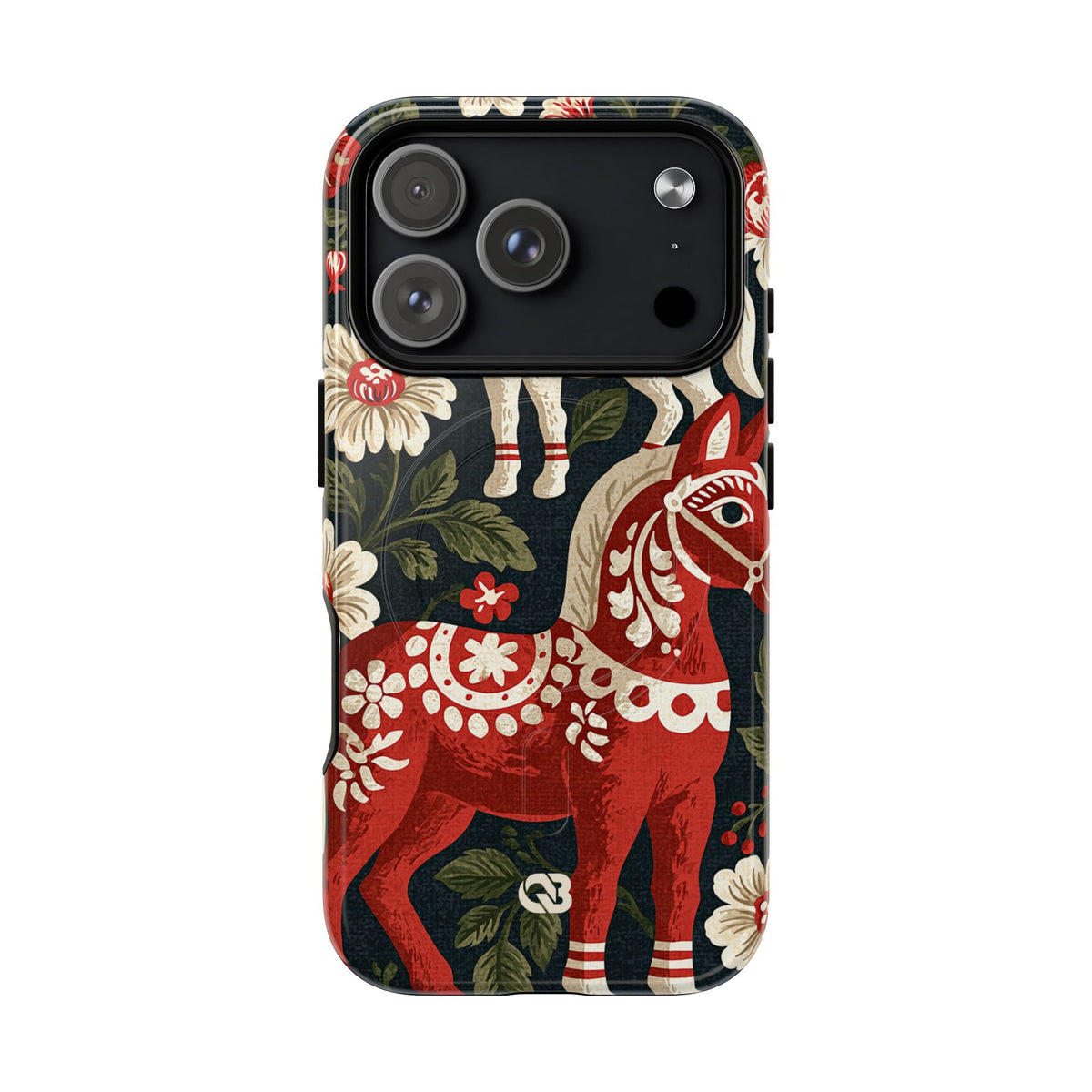 Nordic Dala Meadow · Tough 2.0 Magnetic Phone Case for iPhone · Red