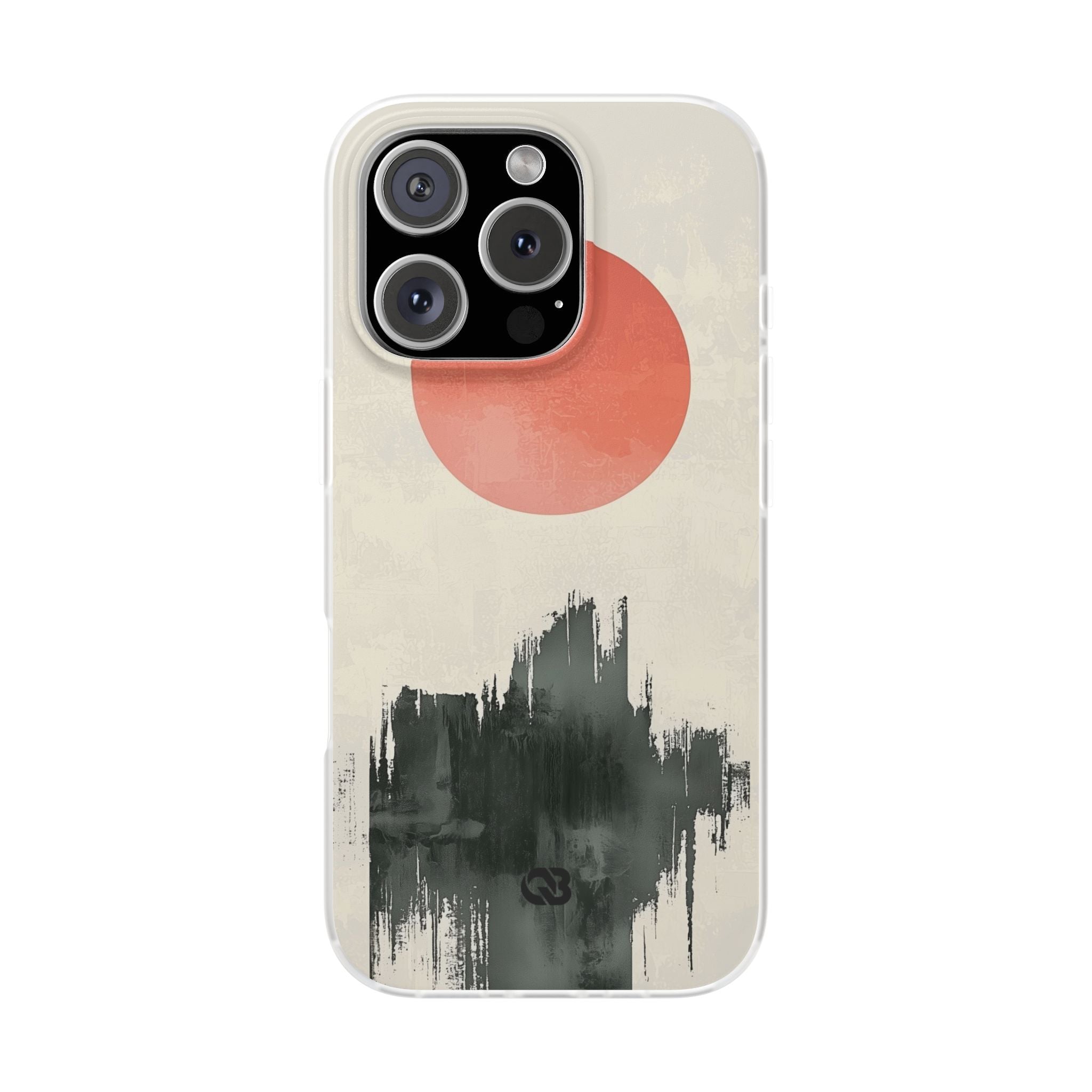 Crimson Sun Strokes · Soft Phone Case for iPhone