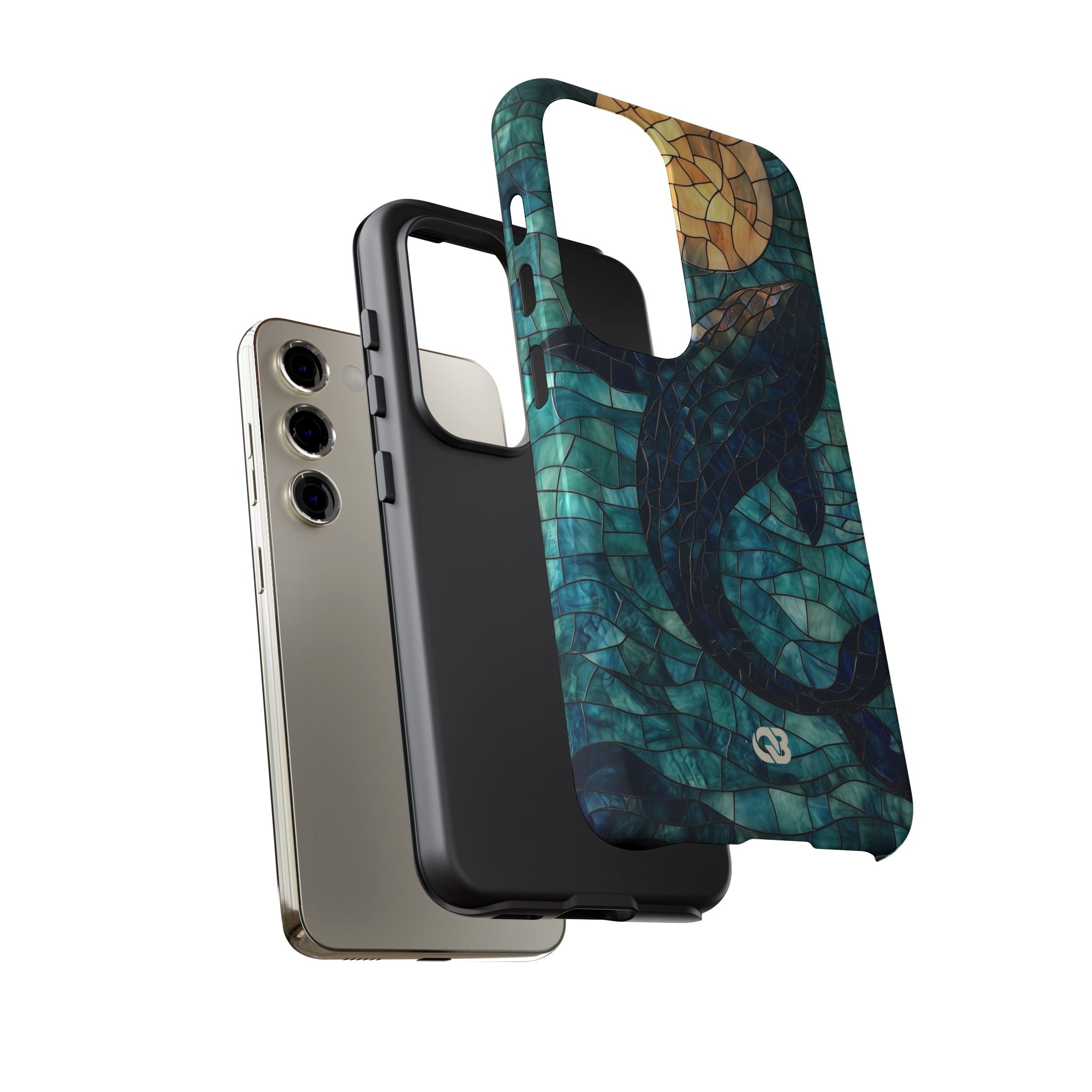 Stained Moon Whale · Tough Coque de téléphone pour Samsung