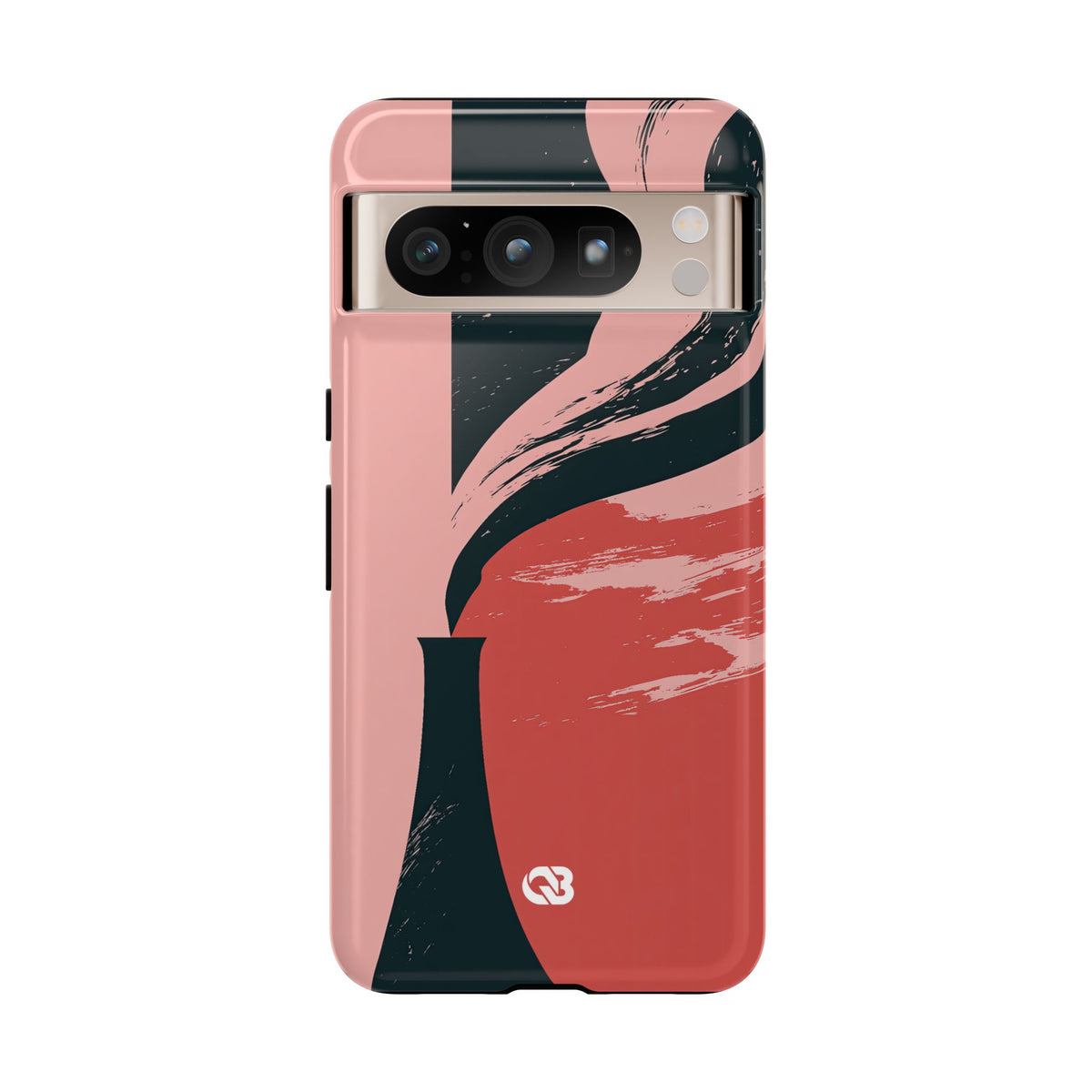 Pink Tough Phone Case for Google Pixel - Cinder Rose Plume