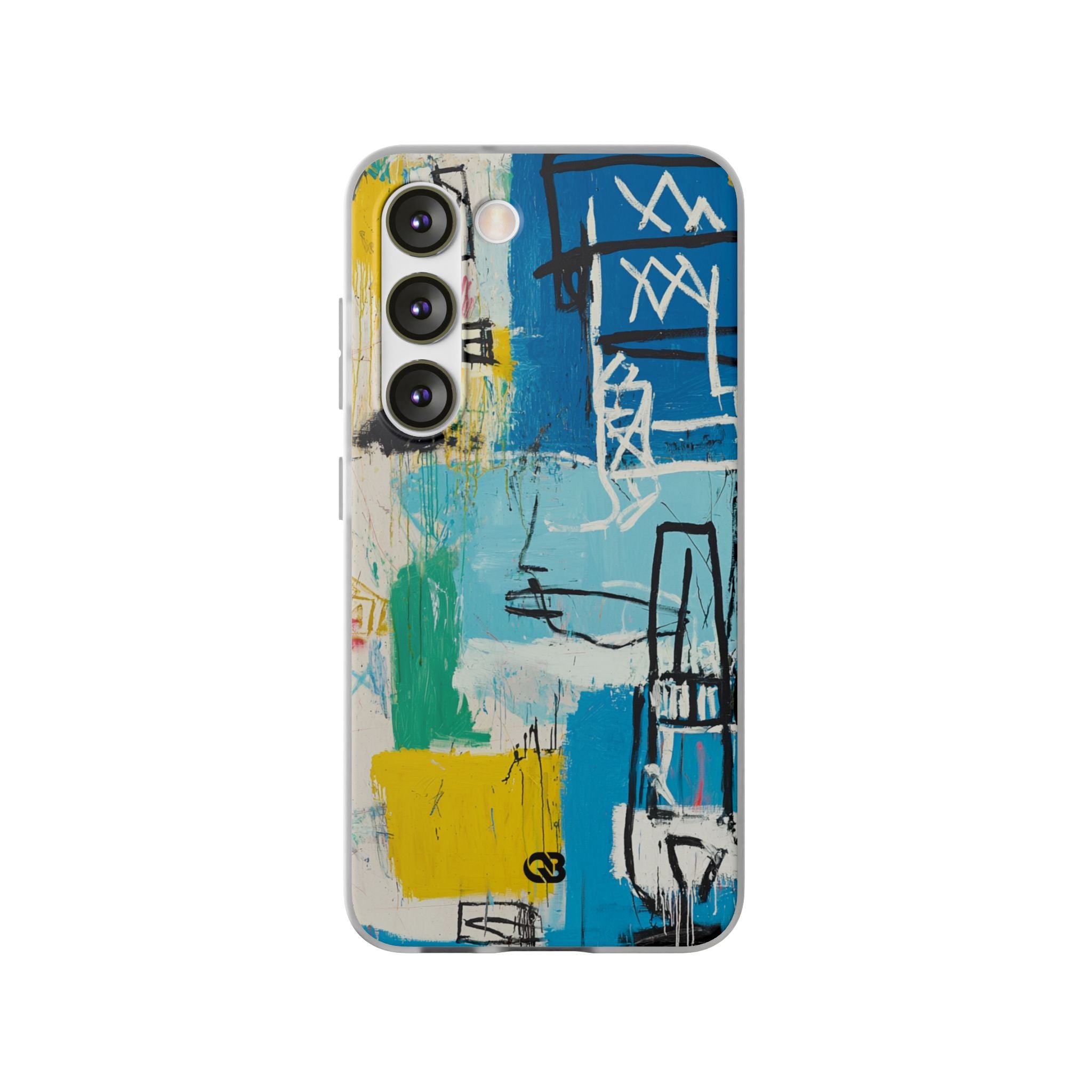 Azure Urban Scribble · Soft Phone Case for Samsung