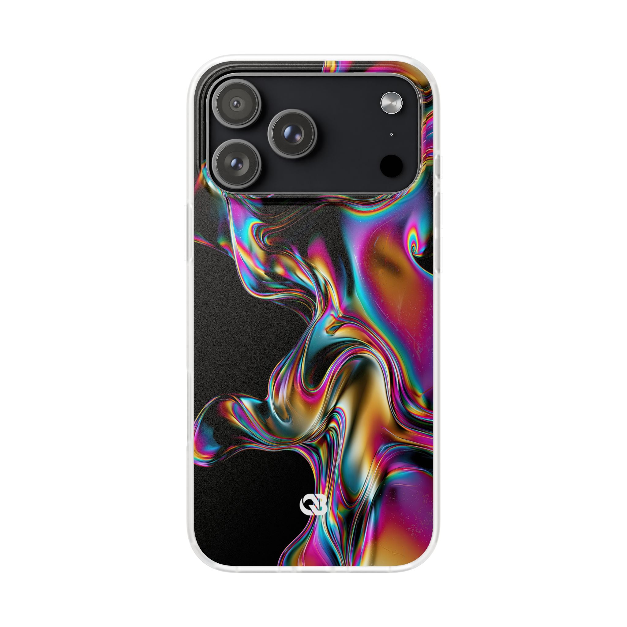 Purple Lite Phone Case for iPhone - Liquid Neon Chrome