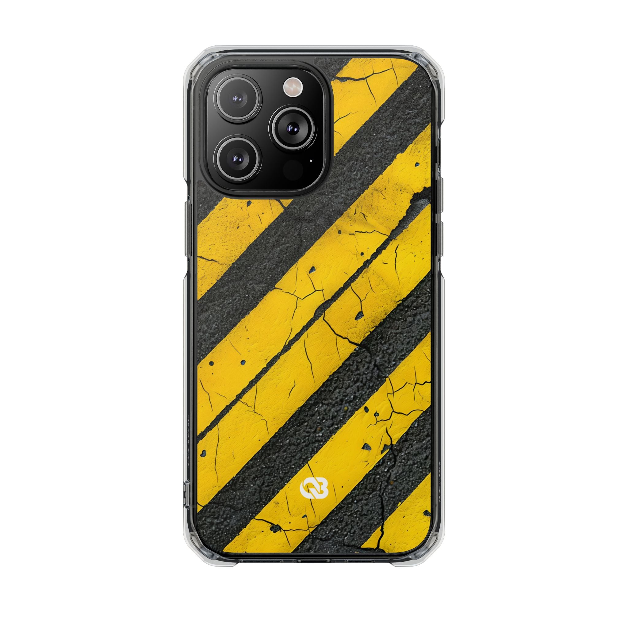 Cracked Hazard Stripes · Impact Custodia per iPhone · Magsafe