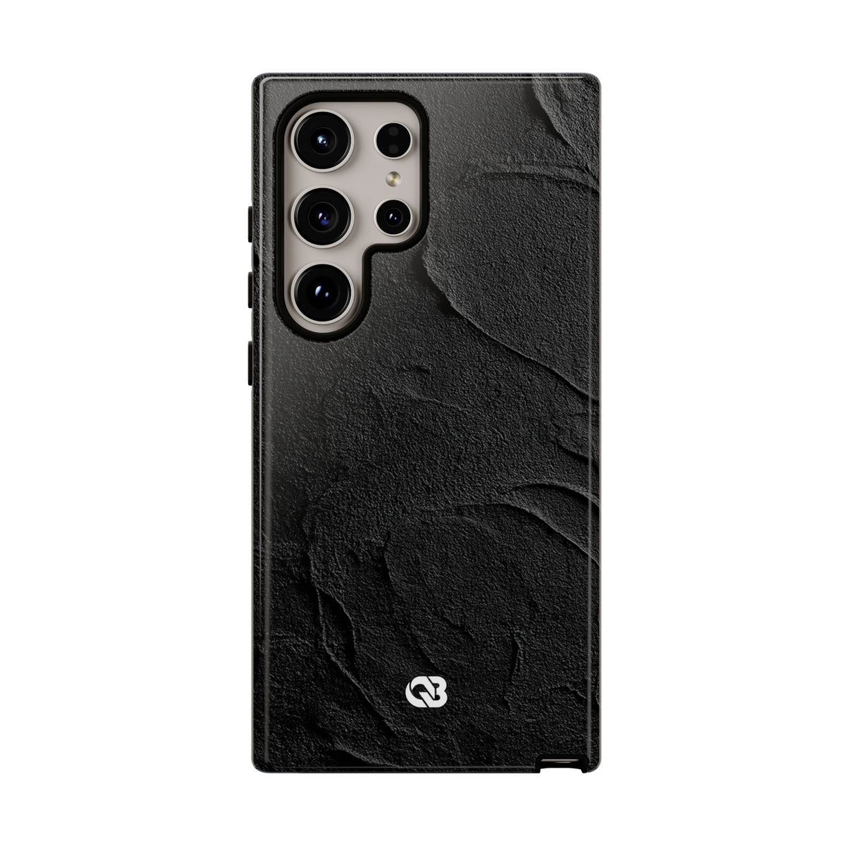 Obsidian Stucco Relief · Tough Phone Case for Samsung · Black