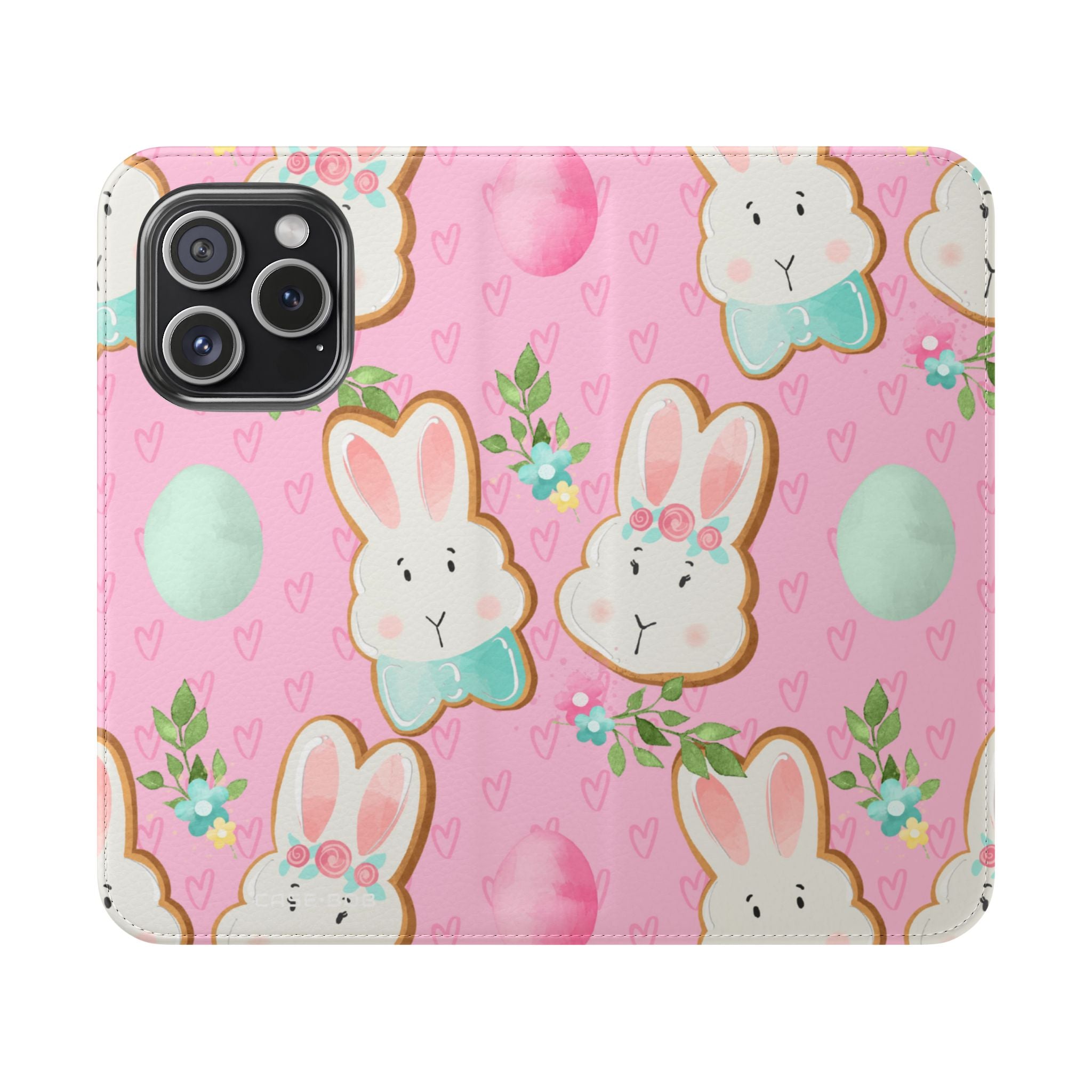 Blushing Bunny Bloom - iPhone 15 Pro Case - Wallet