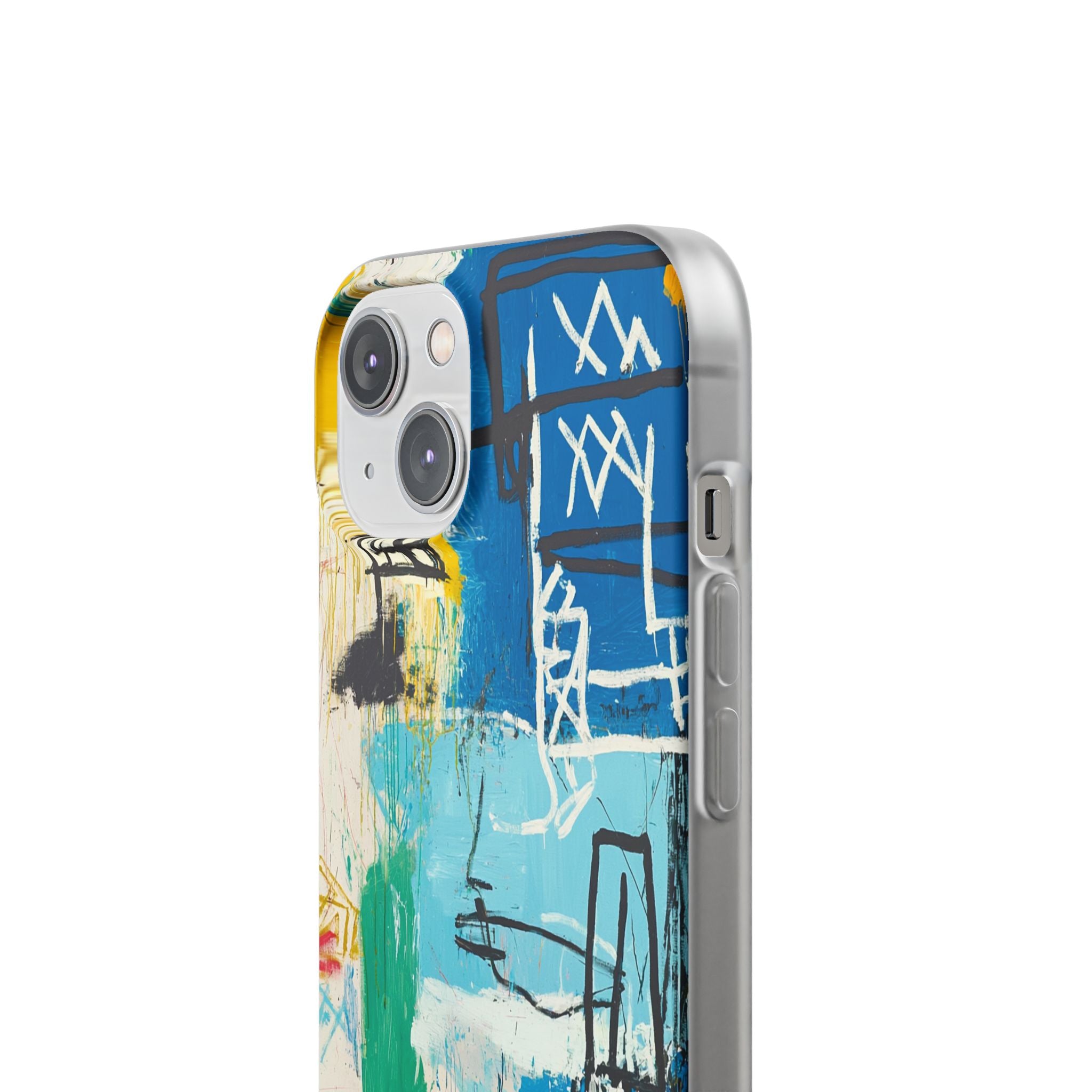 Azure Urban Scribble · Soft Phone Case for iPhone