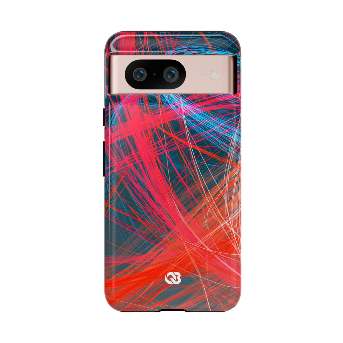 Neon Fiber Stream · Tough Phone Case for Pixel · Red