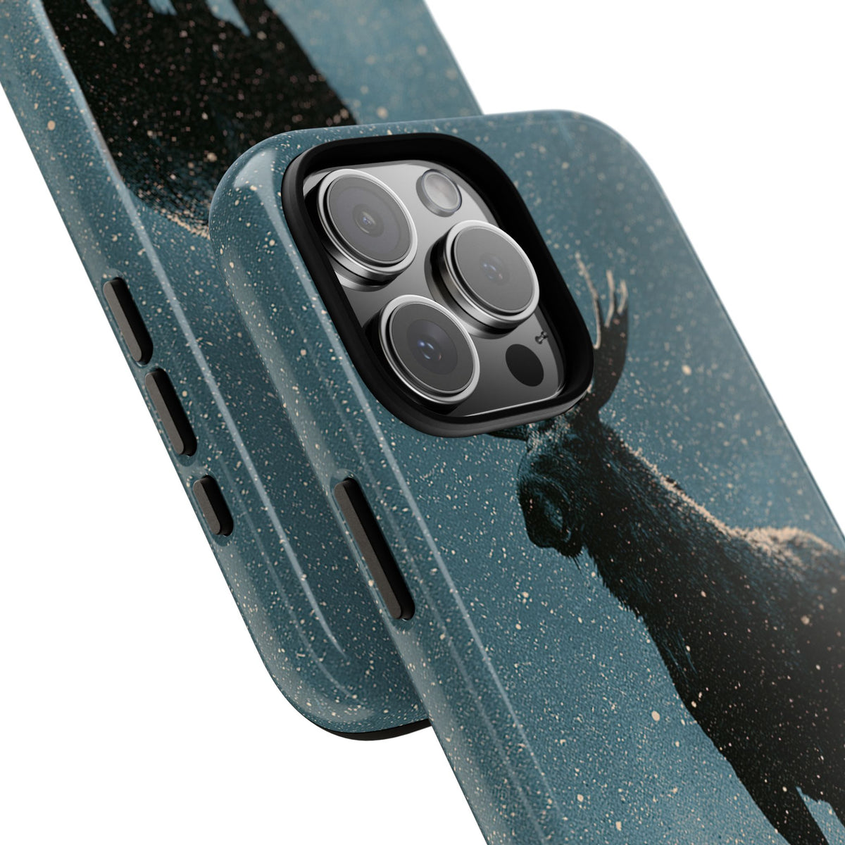 Nordic Boreal Moose · Tough Phone Case for iPhone · Blue