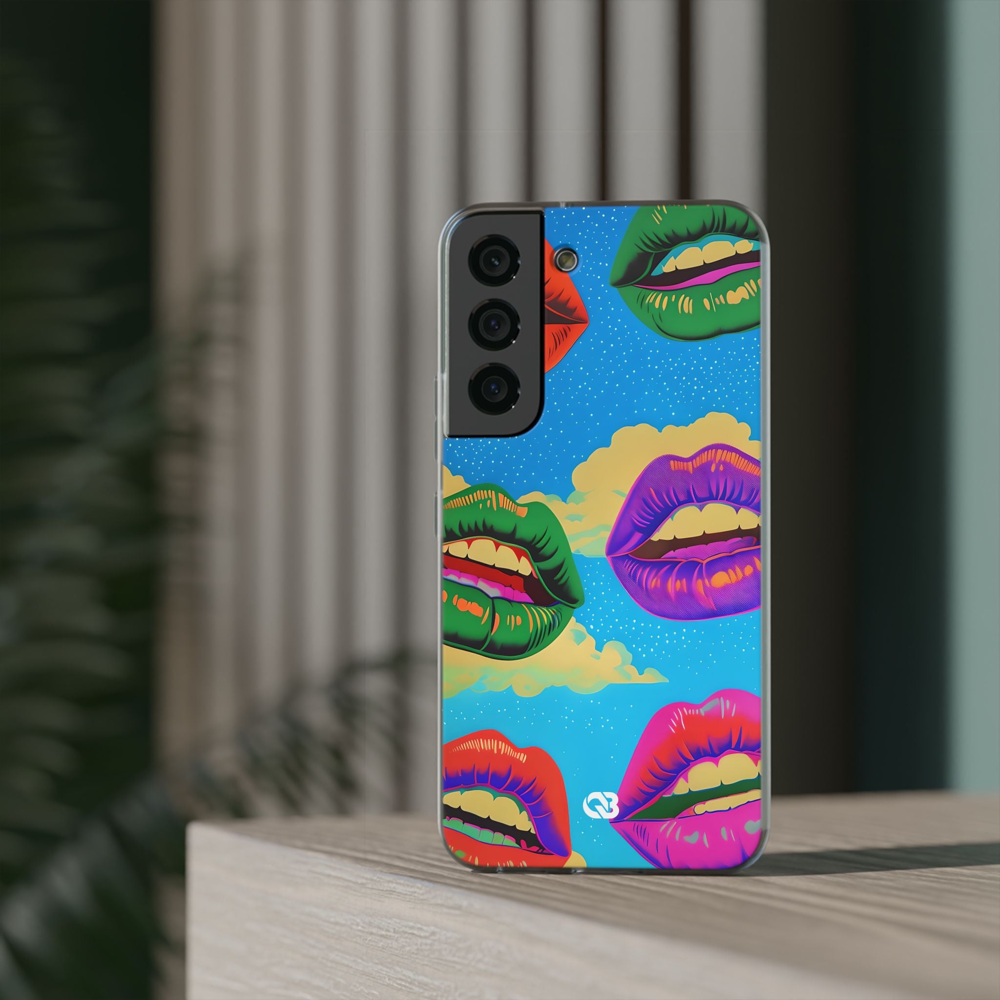 Electric Cosmic Lips · Soft Handyhülle für Samsung