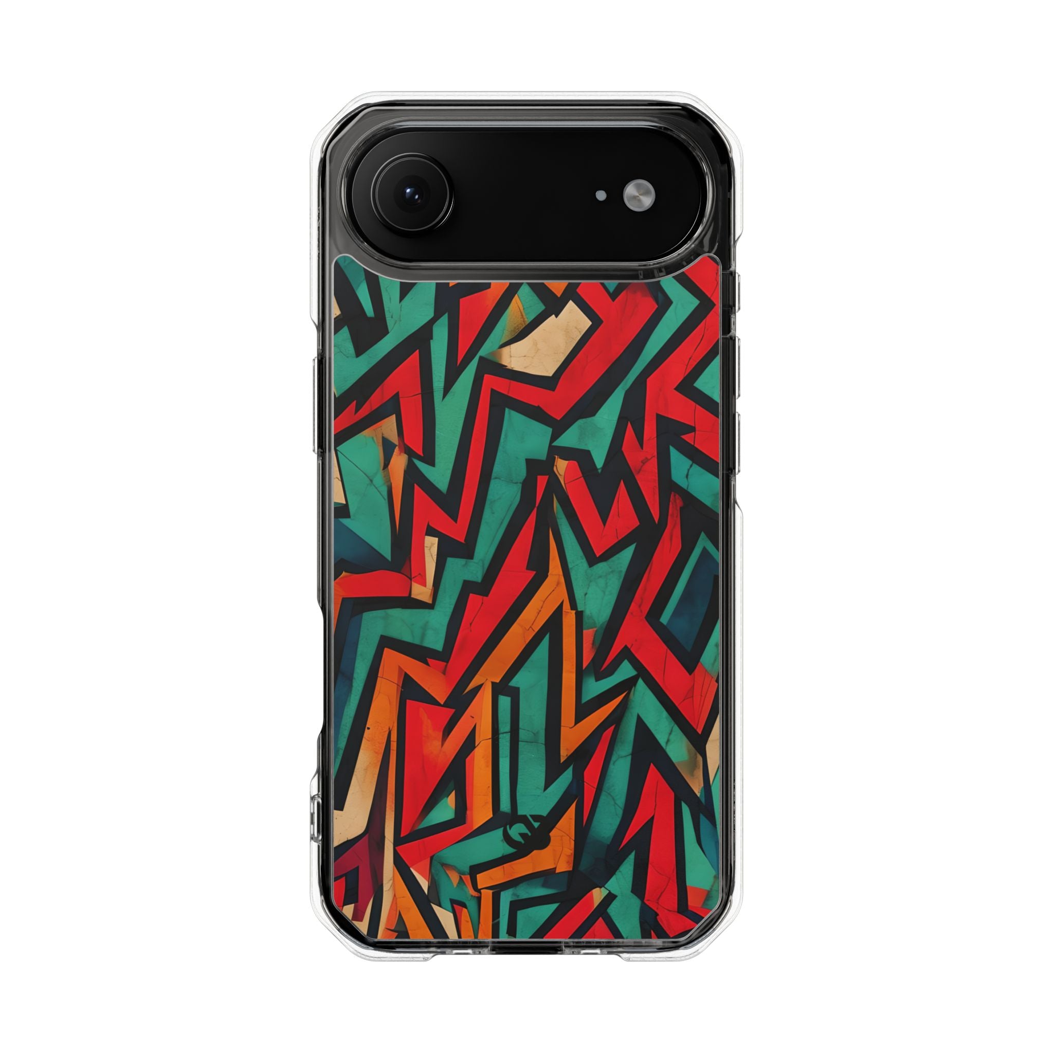 Jagged Teal Static · Impact Phone Case for iPhone · Magsafe