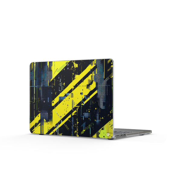 Acid Hazard · Clear Hard Case for MacBook · Yellow