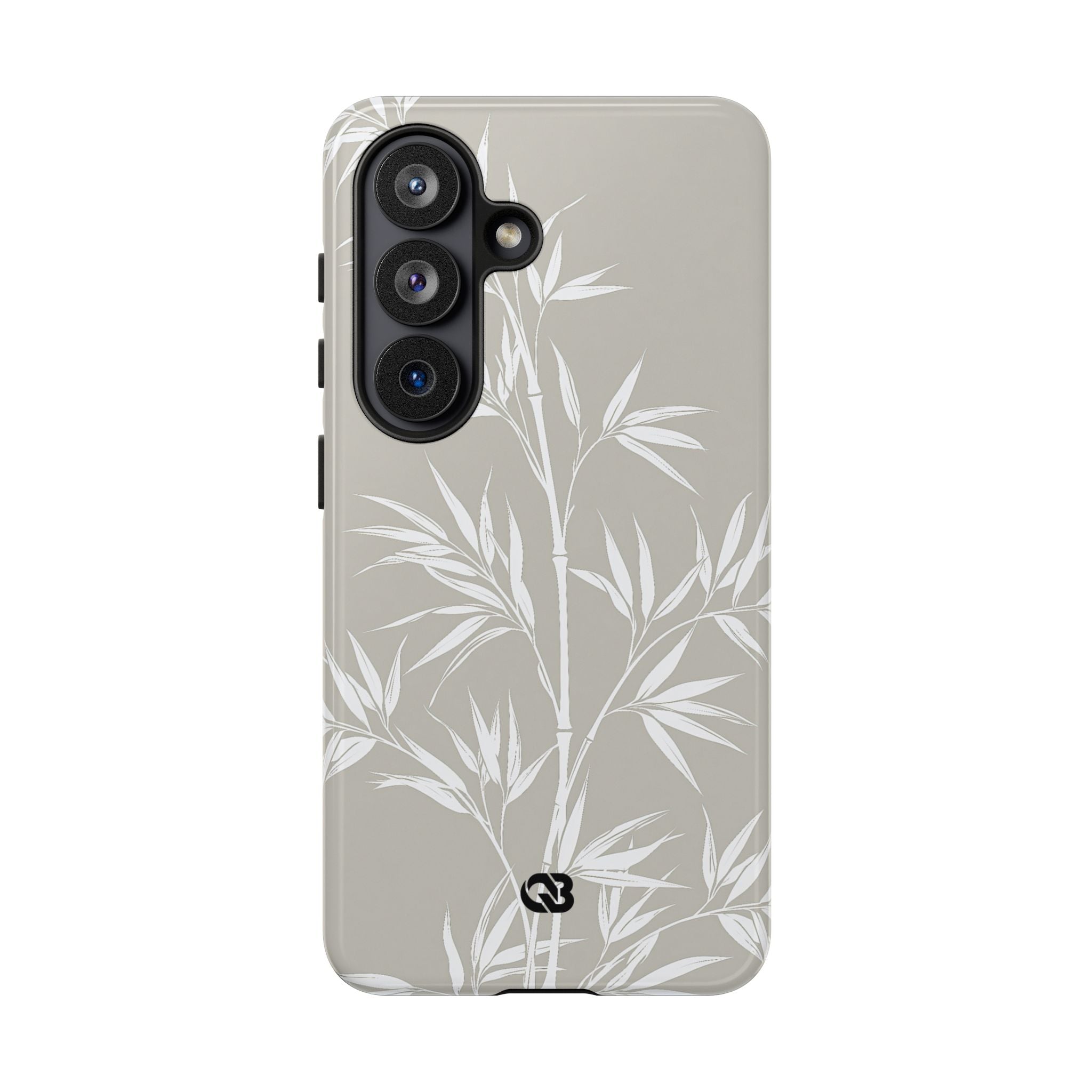 Beige Tough Phone Case for Samsung - Sandstone Bamboo Stalks