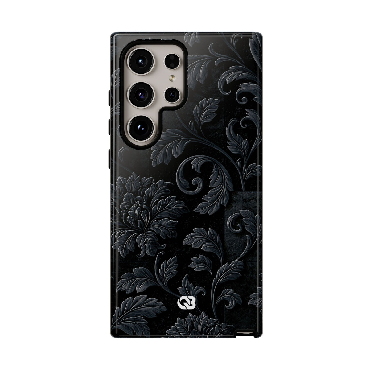 Obsidian Damask · Tough Phone Case for Samsung · Black