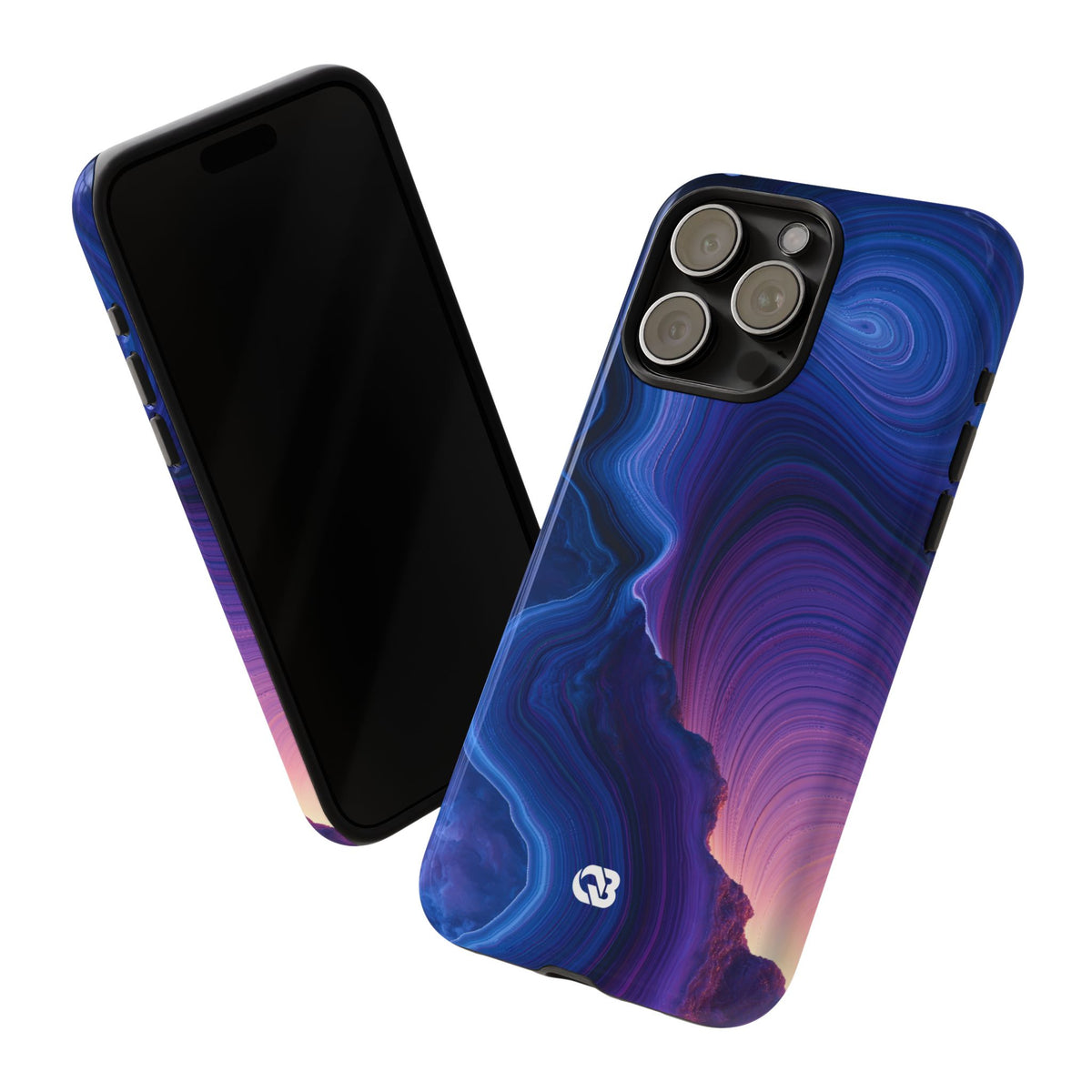 Radiant Strata · Tough Phone Case for iPhone · Blue