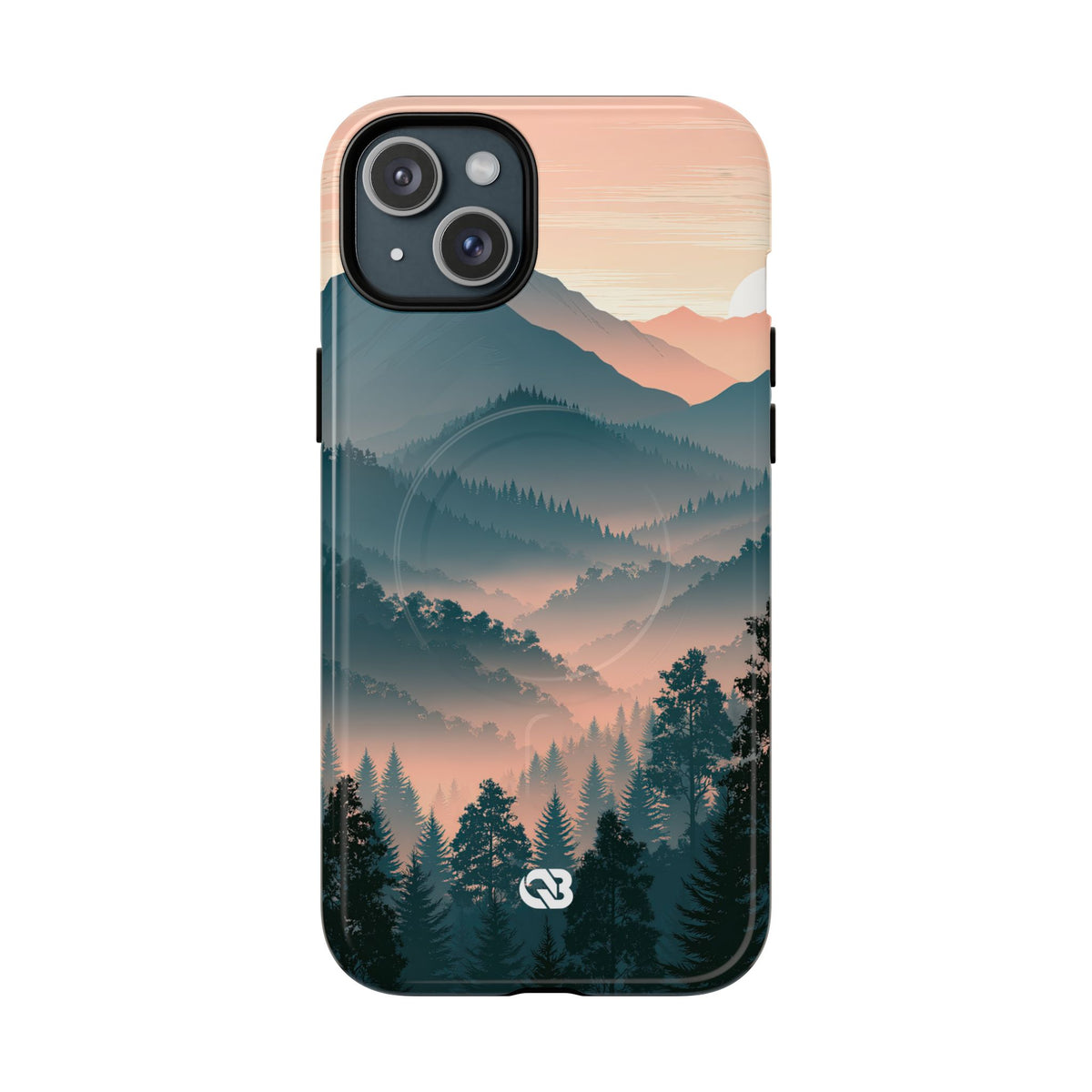 Teal Tough 2.0 Magsafe Phone Case for iPhone - Alpine Teal Horizon