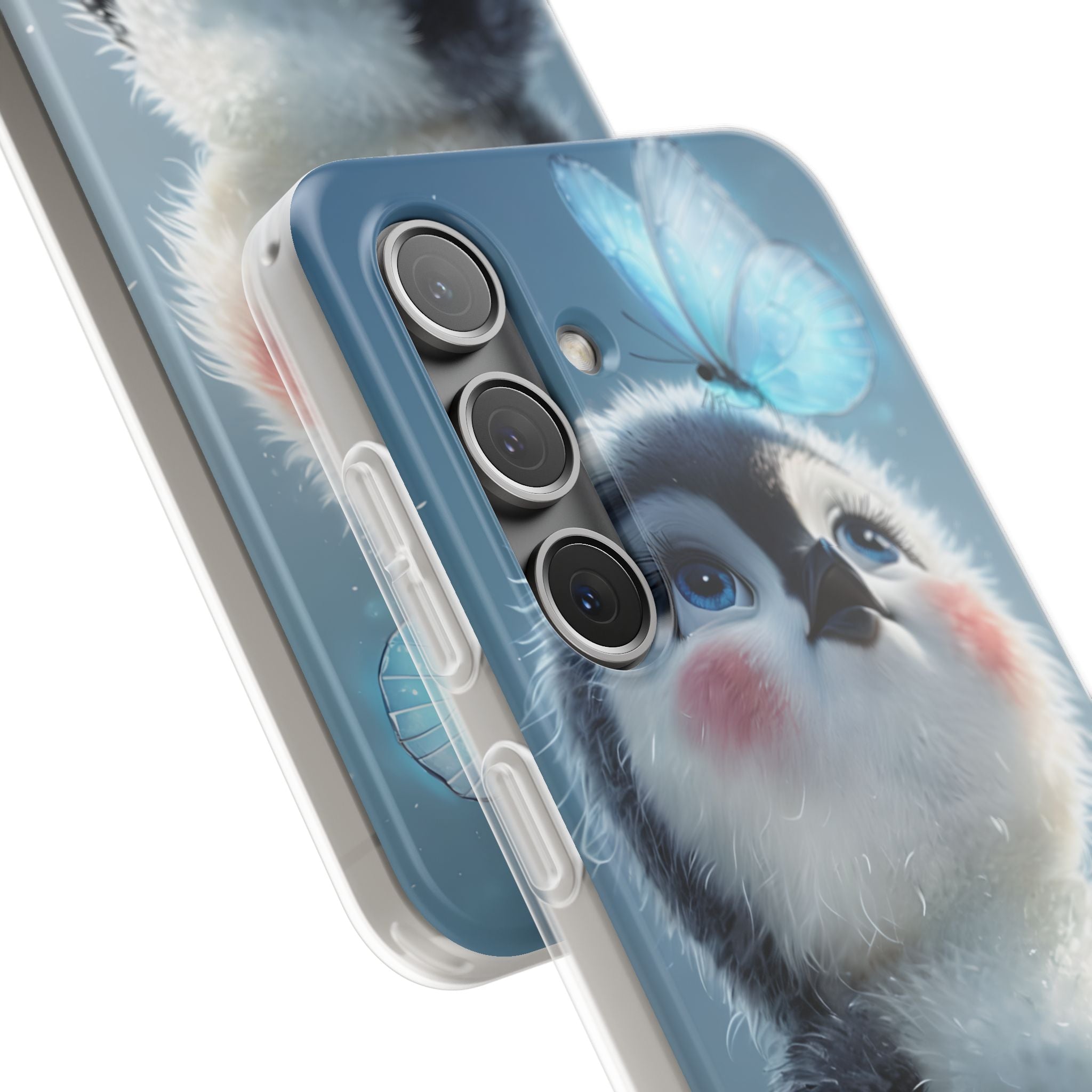 Frosty Penguin Glow · Soft Phone Case for Samsung
