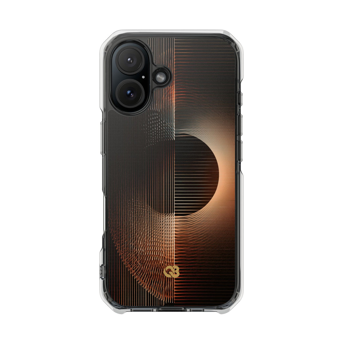Amber Meridian · Clear Impact Magnetic Phone Case for iPhone · Black