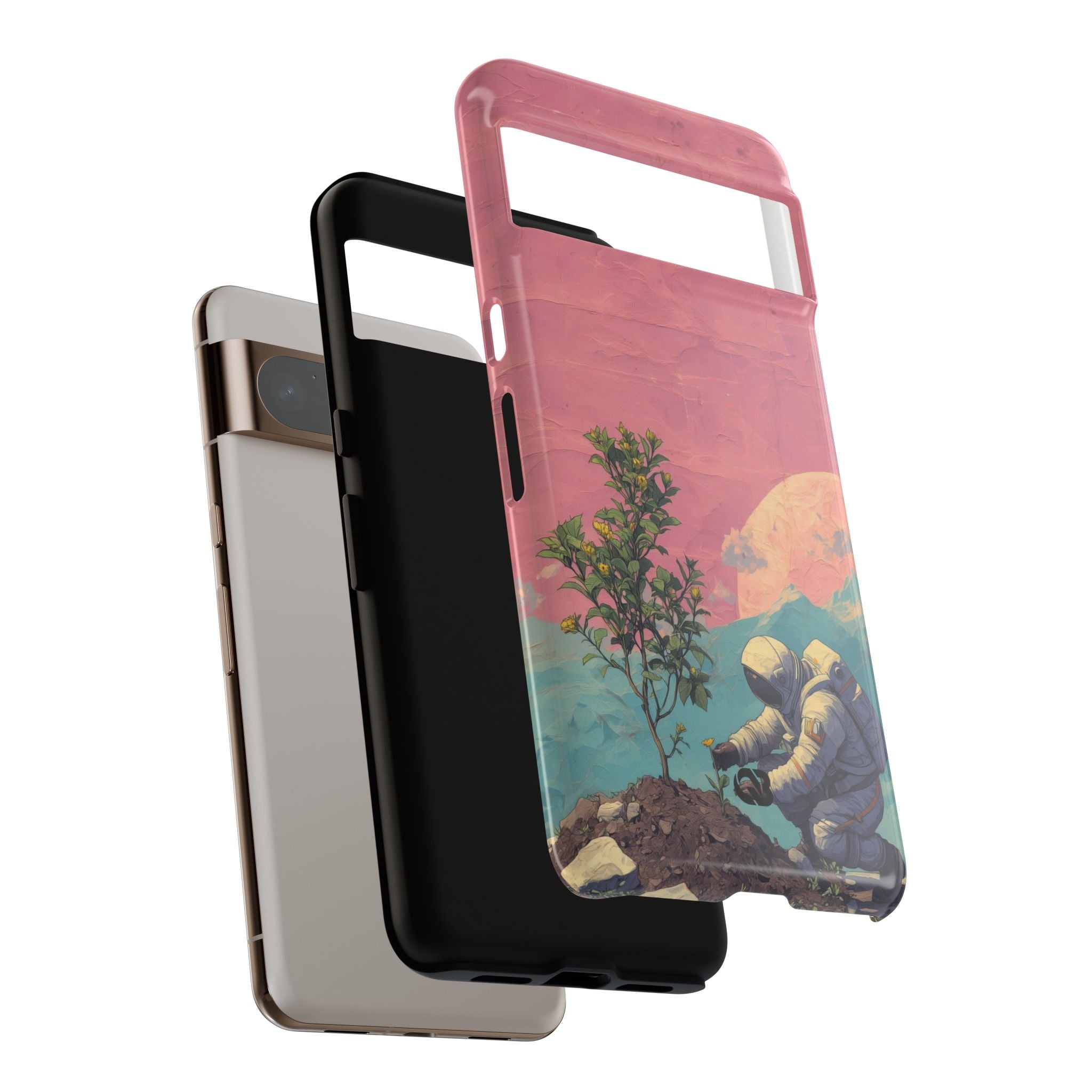 Lunare Pastellblüte · Tough Handyhülle für Google Pixel