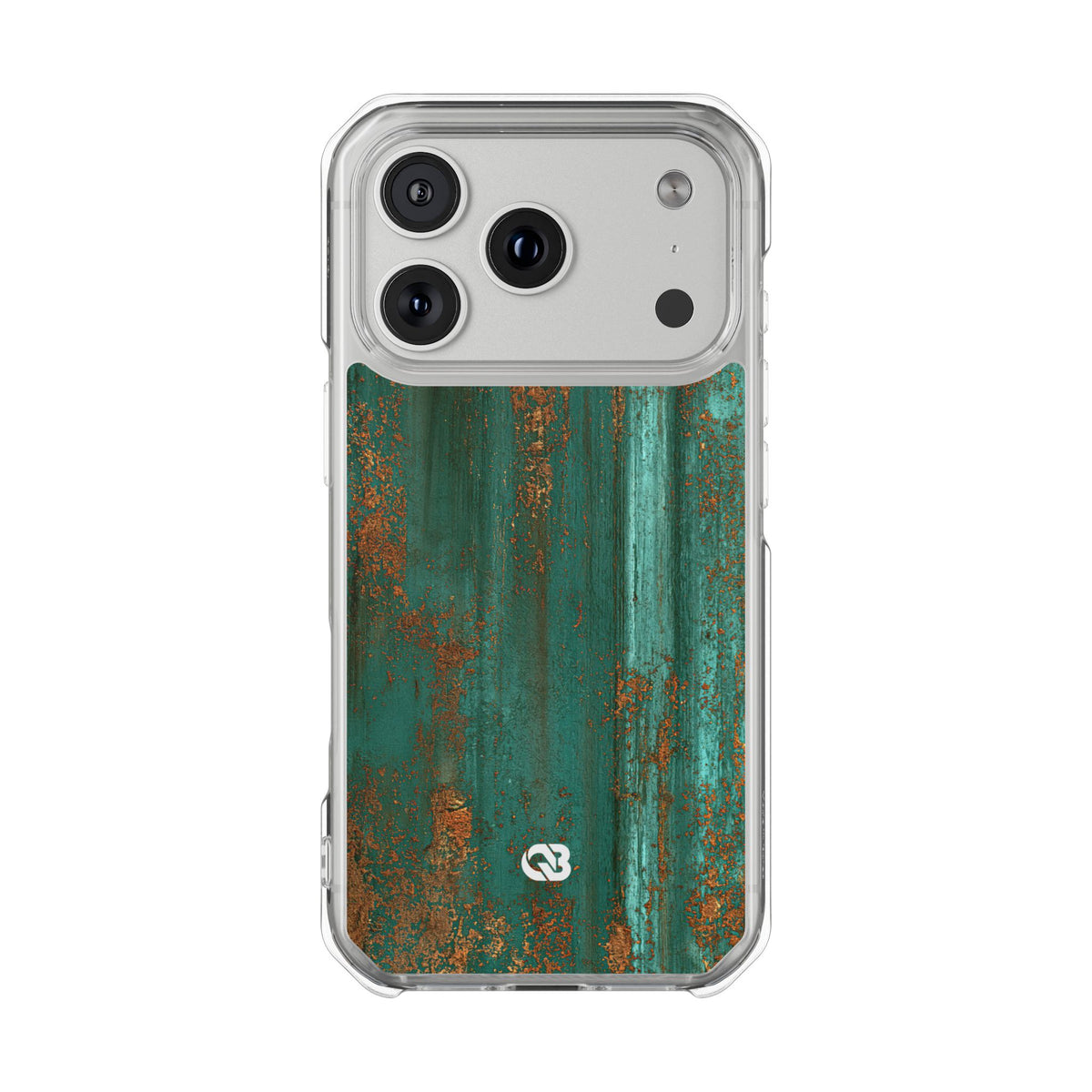 Oxidized Verdigris · Clear Impact Magnetic Phone Case for iPhone · Teal