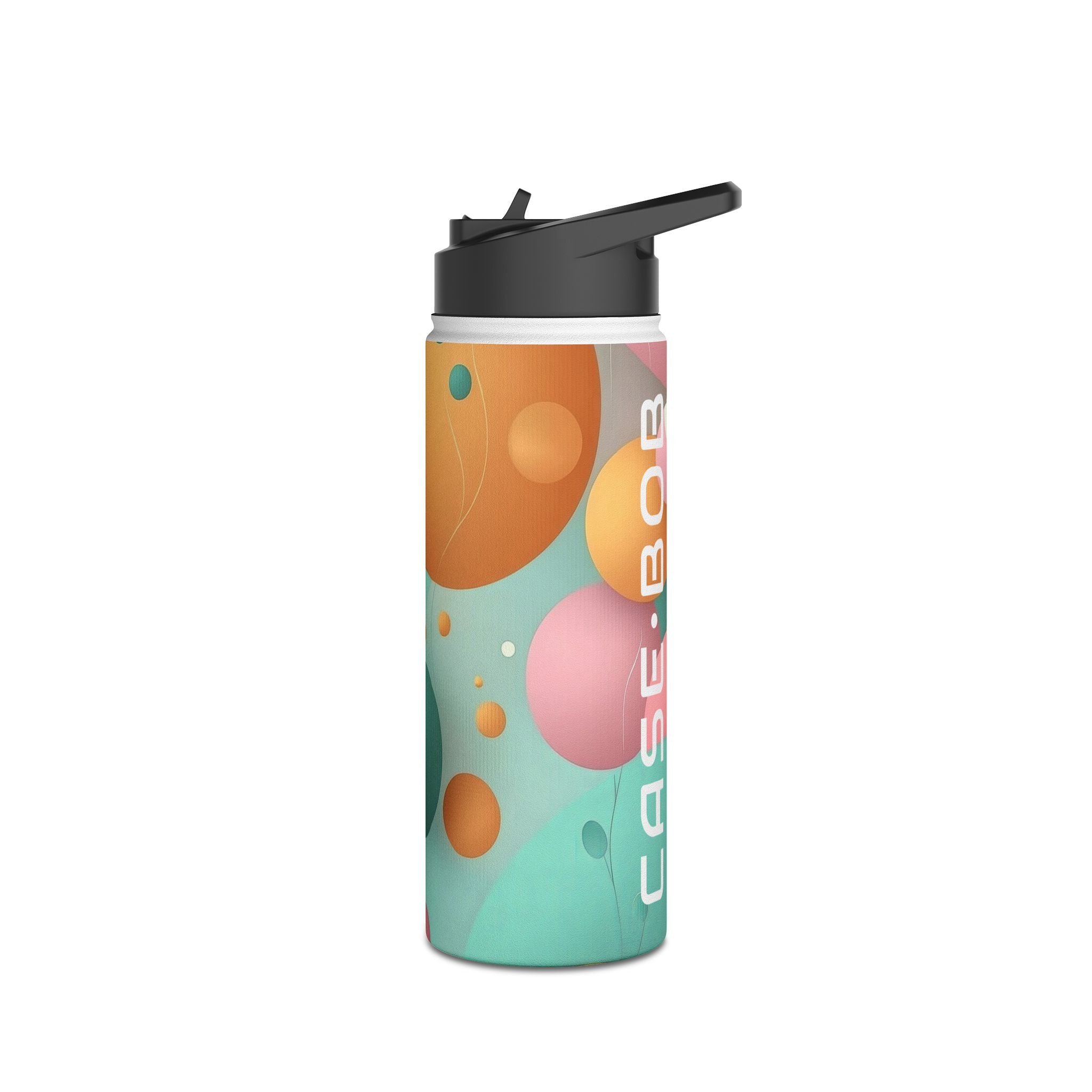 Pastel Circles Flow - Stainless Steel Water Bottle