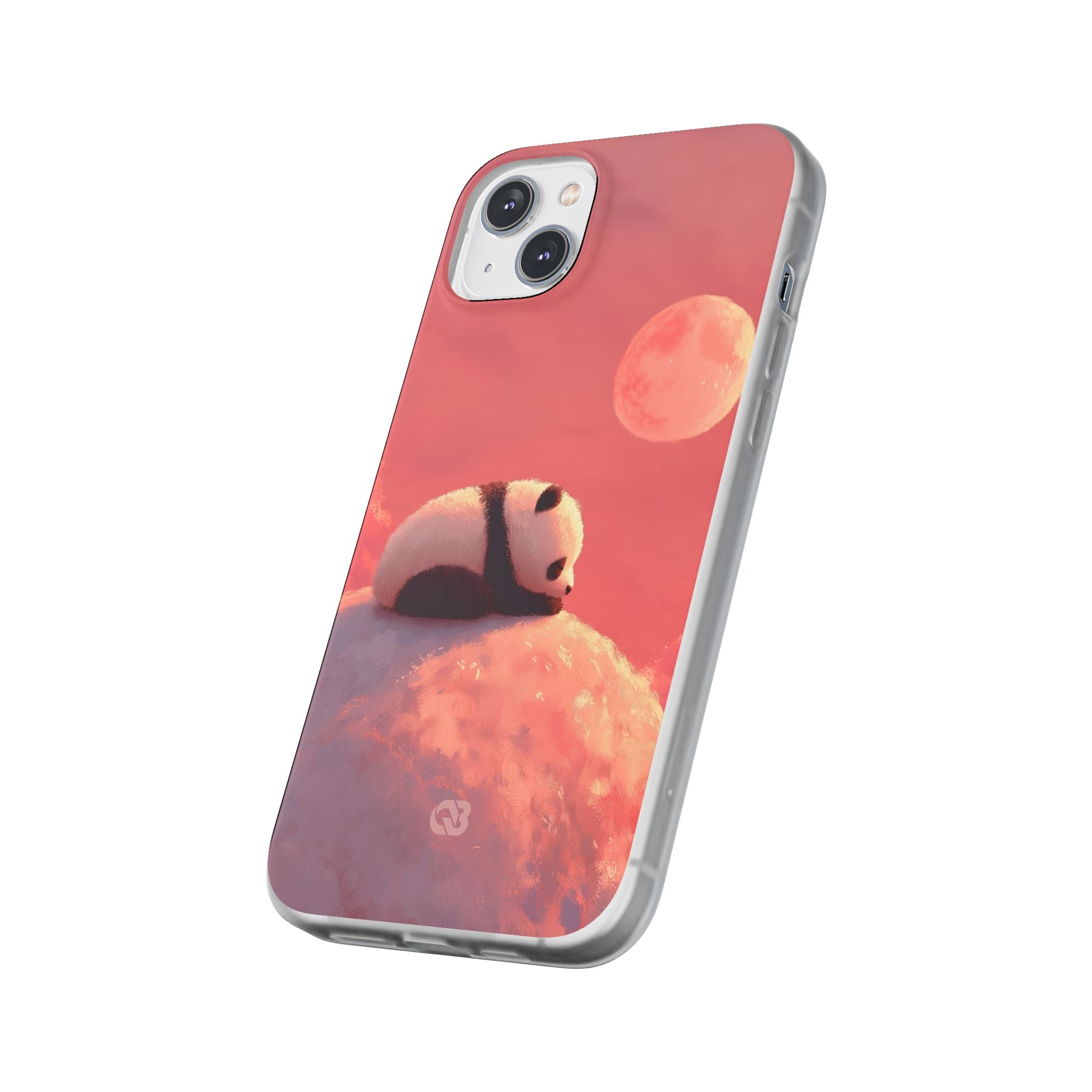 Rose Moon Panda · Soft Phone Case for iPhone