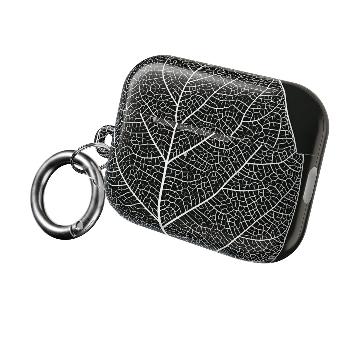 Monochrome Leaf Skeleton · Hard Case for AirPods & AirPods Pro · Black