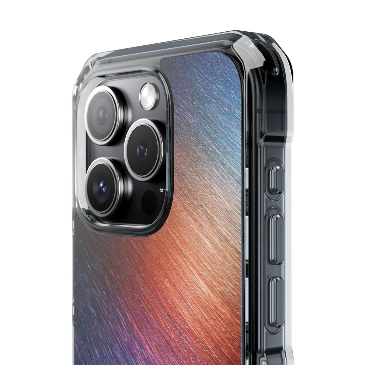 Radiant Energy Stream · Clear Impact Magnetic Phone Case for iPhone · Blue