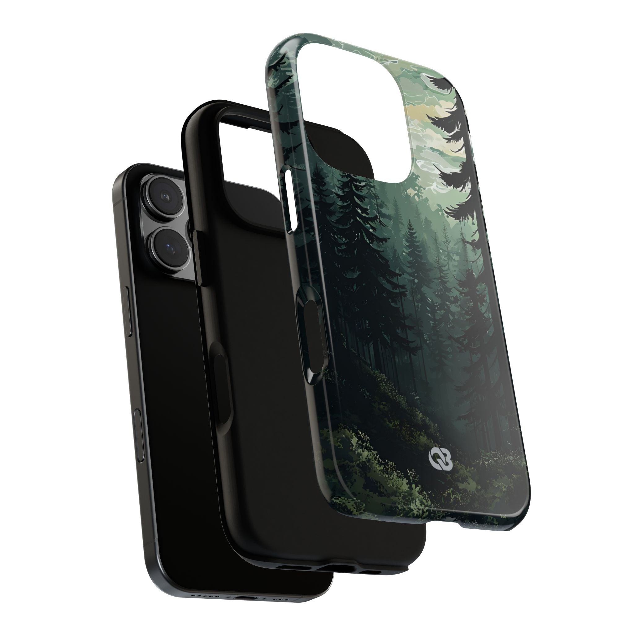 Misty Pine Shadow · Tough Phone Case for iPhone