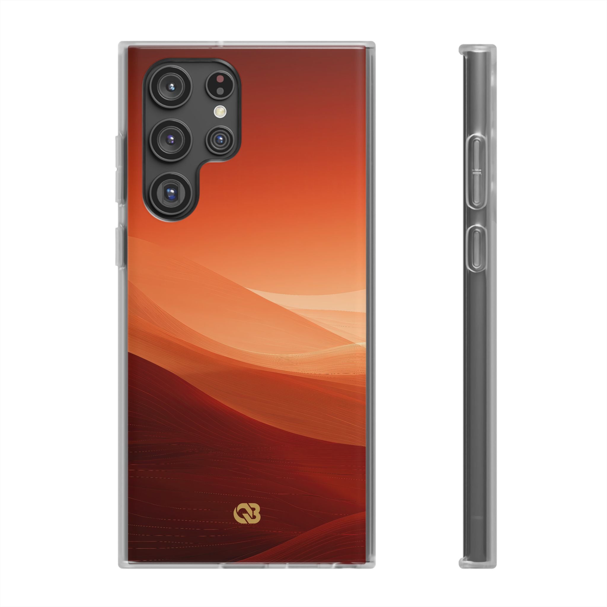 Orange Lite Phone Case for Samsung - Crimson Dune Gradient